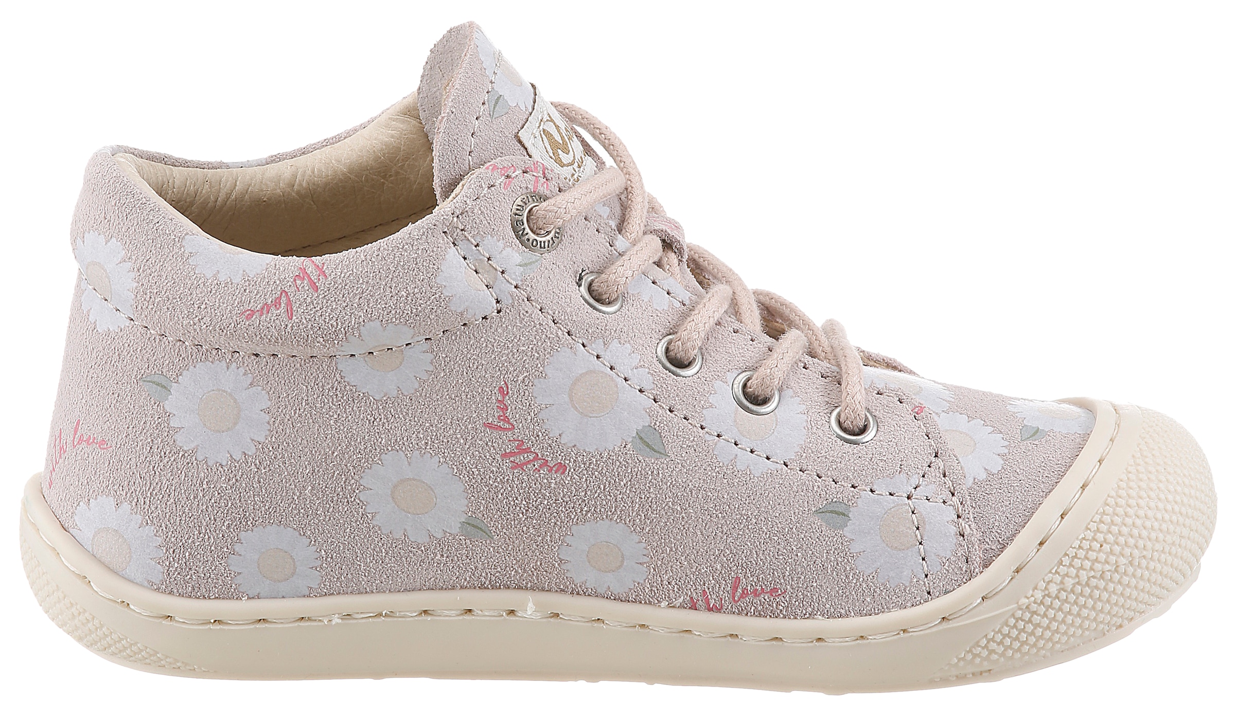 Naturino Lauflernschuh »COCOON SUEDE«  Babyschuh mit Print, Grössenschablone zum Download