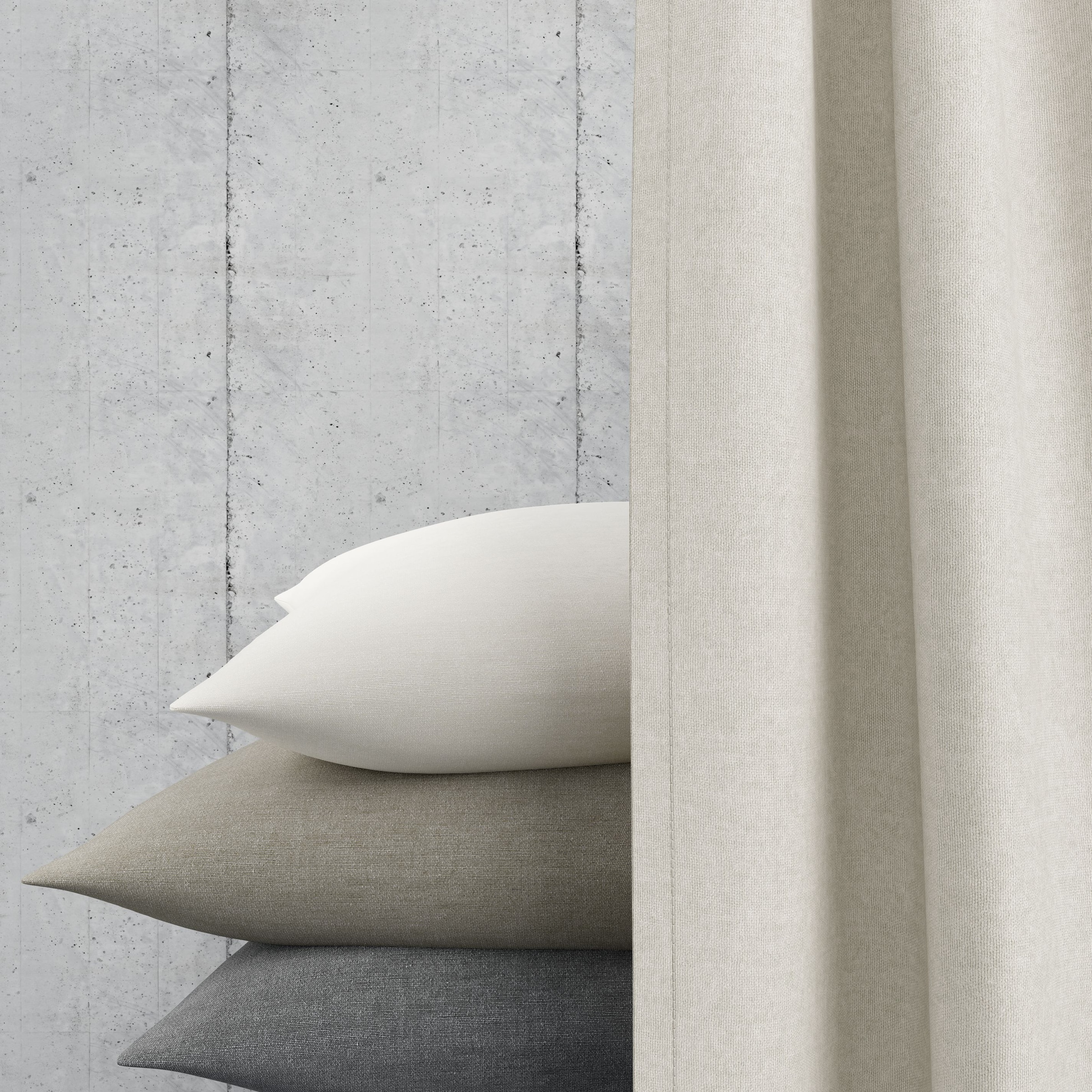 Neutex for you! Vorhang »BELMONDO« Ösen 1 Stk. tlg. Uni mit samtiger Oberfläche, nach Mass