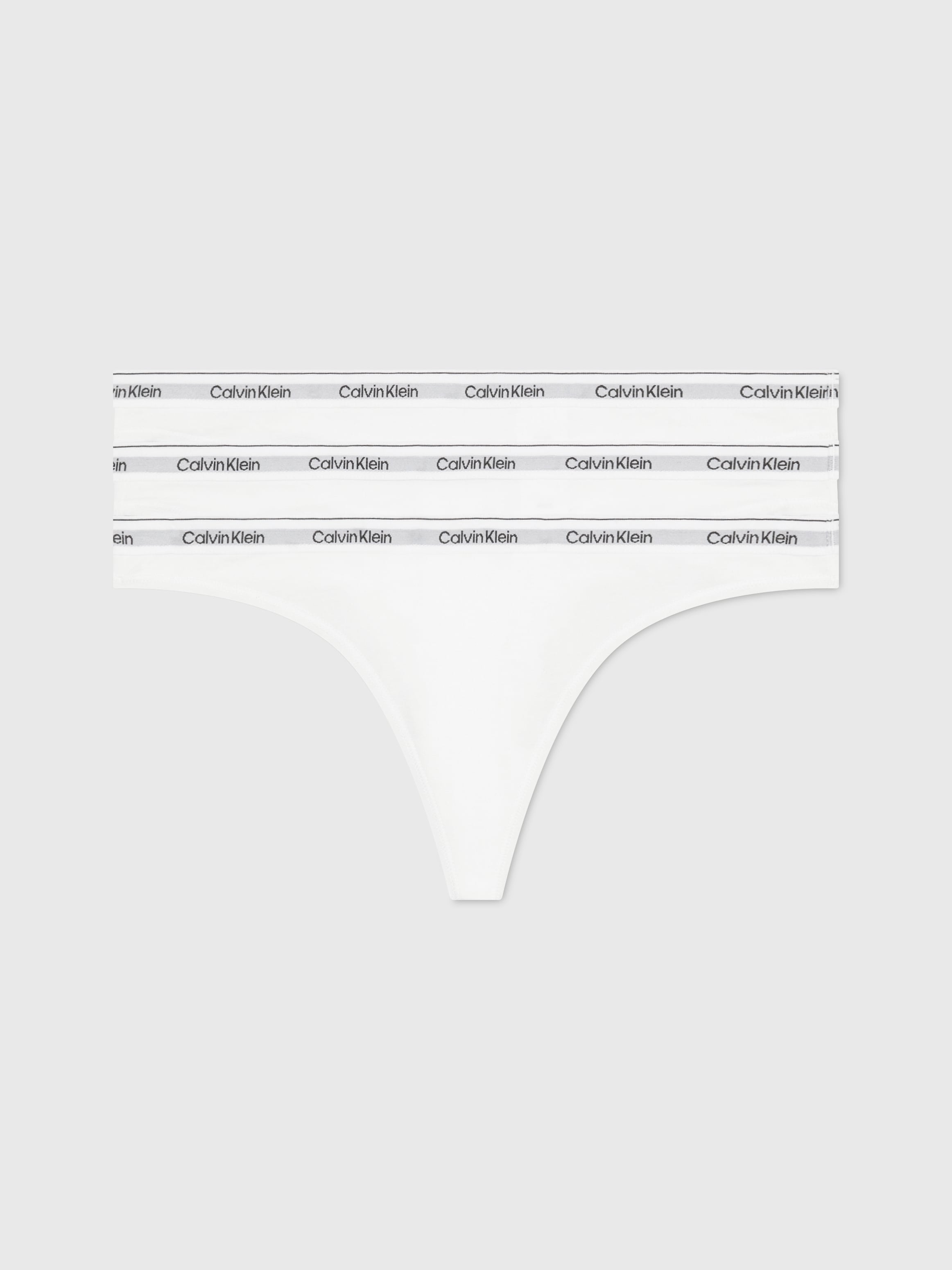 Calvin Klein Underwear Tanga »3 PACK THONG (LOW-RISE)«, (Packung, 3 St., 3er-Pack), mit Logobund