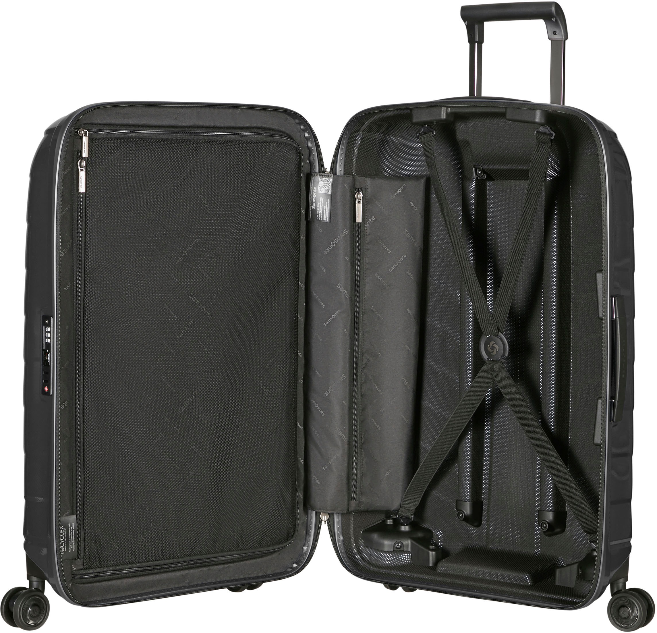 Samsonite Hartschalen-Trolley »ATTRIX, verschiedene Grössen und Farben«, 4 Rollen, Hartschalen-Koffer Reisegepäck TSA-Schloss Volumenerweiterung bei S