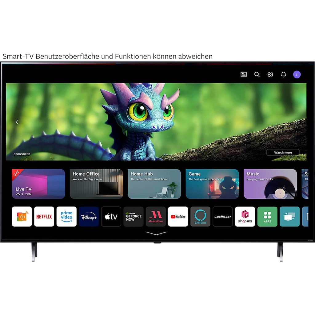 LG QNED-Fernseher »55QNED756RA«, 139 cm/55 Zoll, 4K Ultra HD, Smart-TV, QNED,α5 Gen6 4K AI-Prozessor,HDR10,HDMI 2.0,Single Triple Tuner