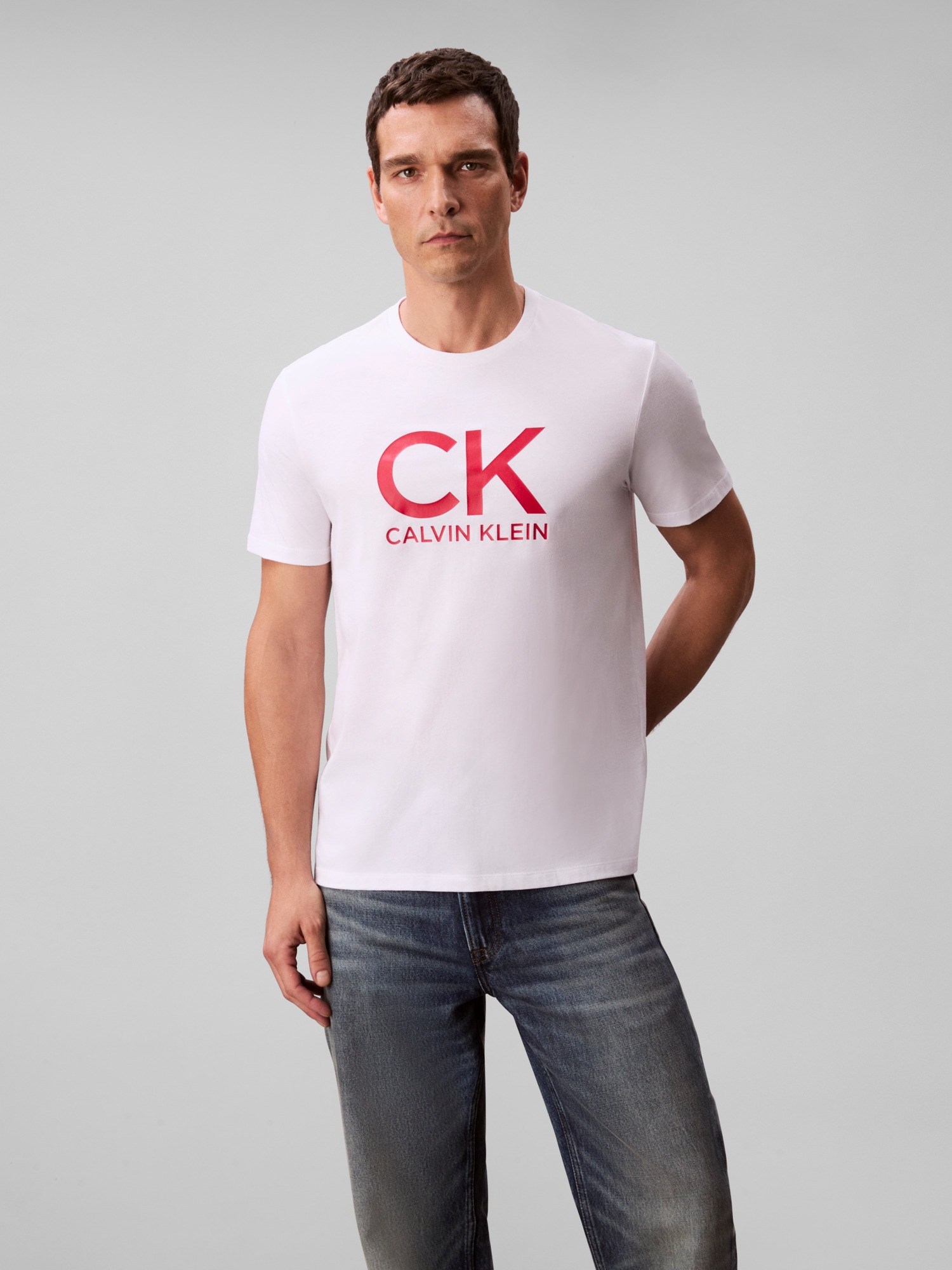 Image of Calvin Klein T-Shirt "SS 30S EU CK CALVIN GRAPHIC TEE" Mit Rundhalsausschnitt, regular fit