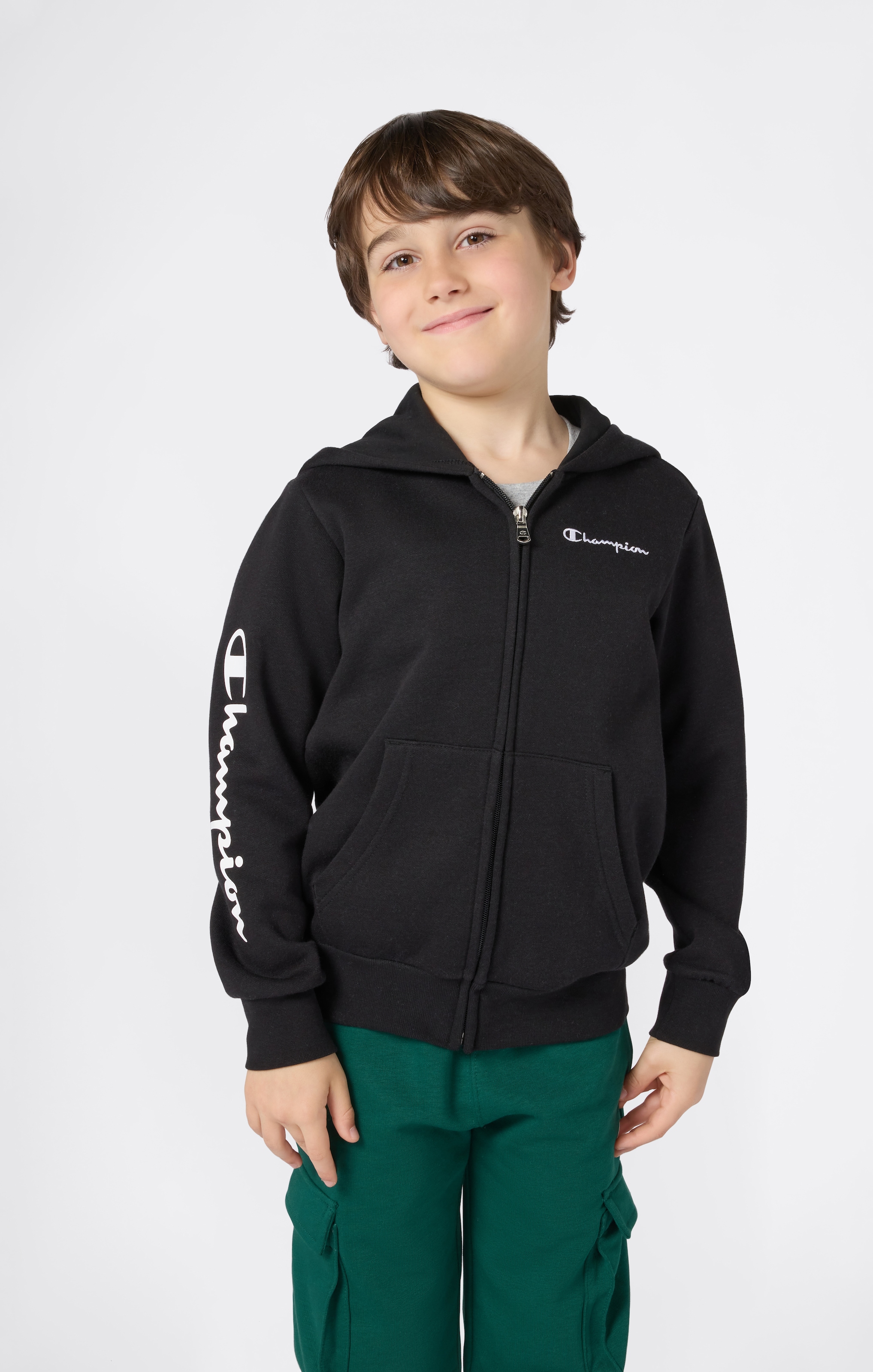 Image of Champion Kapuzensweatjacke "ICONS CONTRAST Full Zip Hoodie"