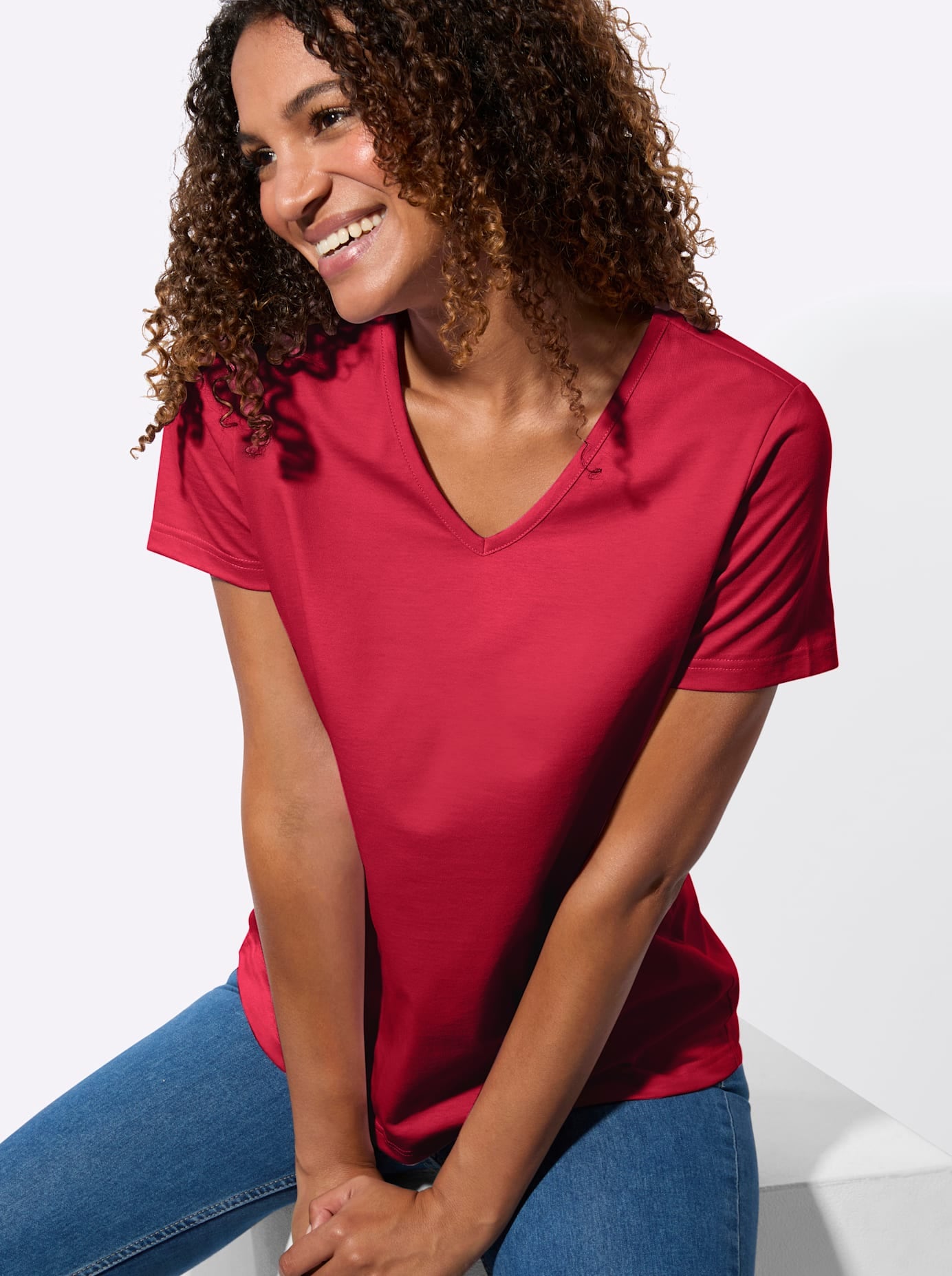 Casual Looks T-shirt à manches courtes »2er-Pack Shirts« 2 pièces