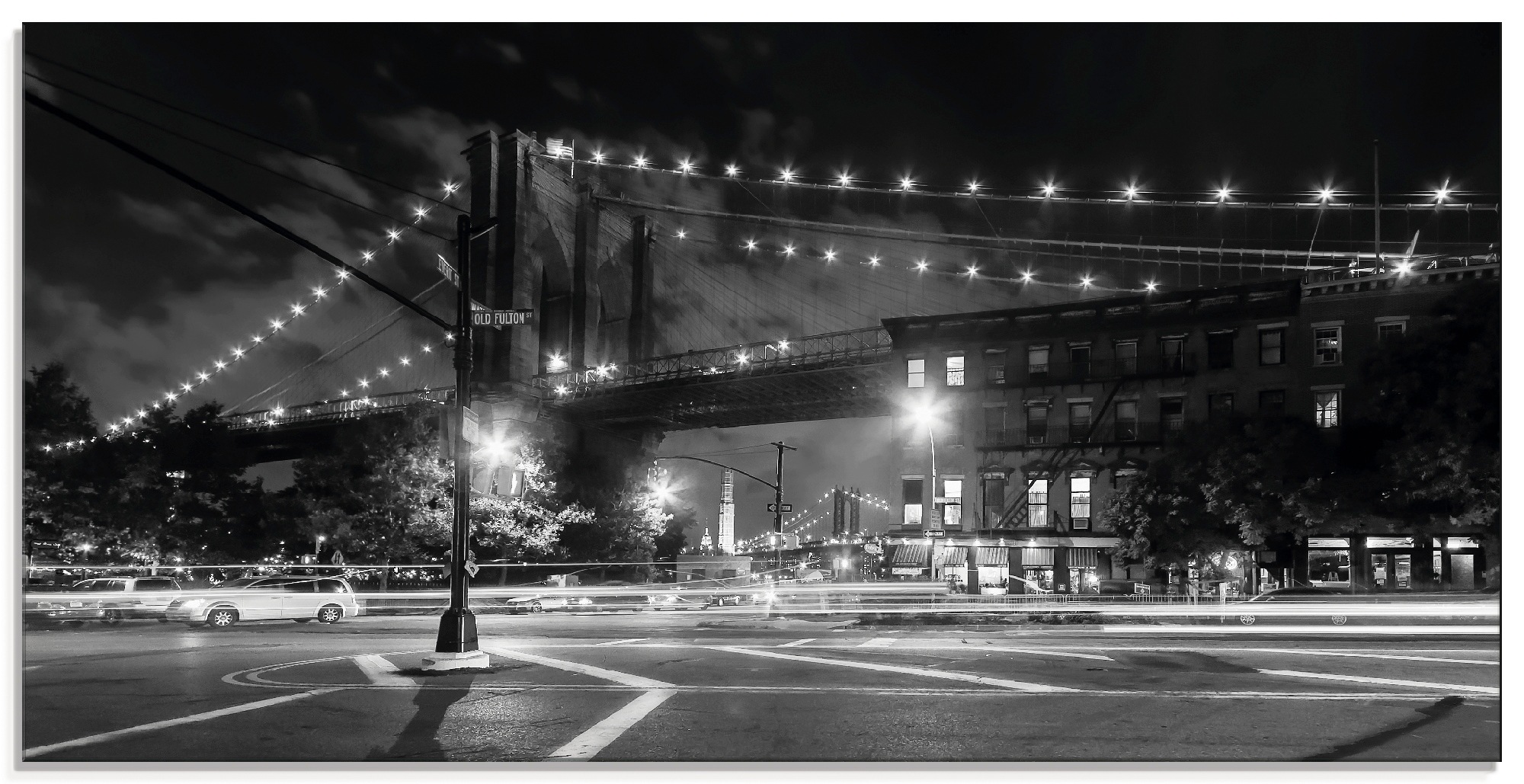 Image of Artland Glasbild »Brooklyn Bridge New York II«, Brücken, (1 St.) bei Ackermann Versand Schweiz