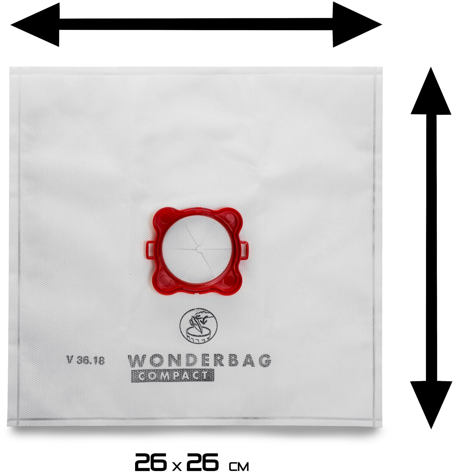 Rowenta Staubsaugerbeutel »Wonderbag Compact WB3051«, 3-lagig mit reissfester Gewebestruktur