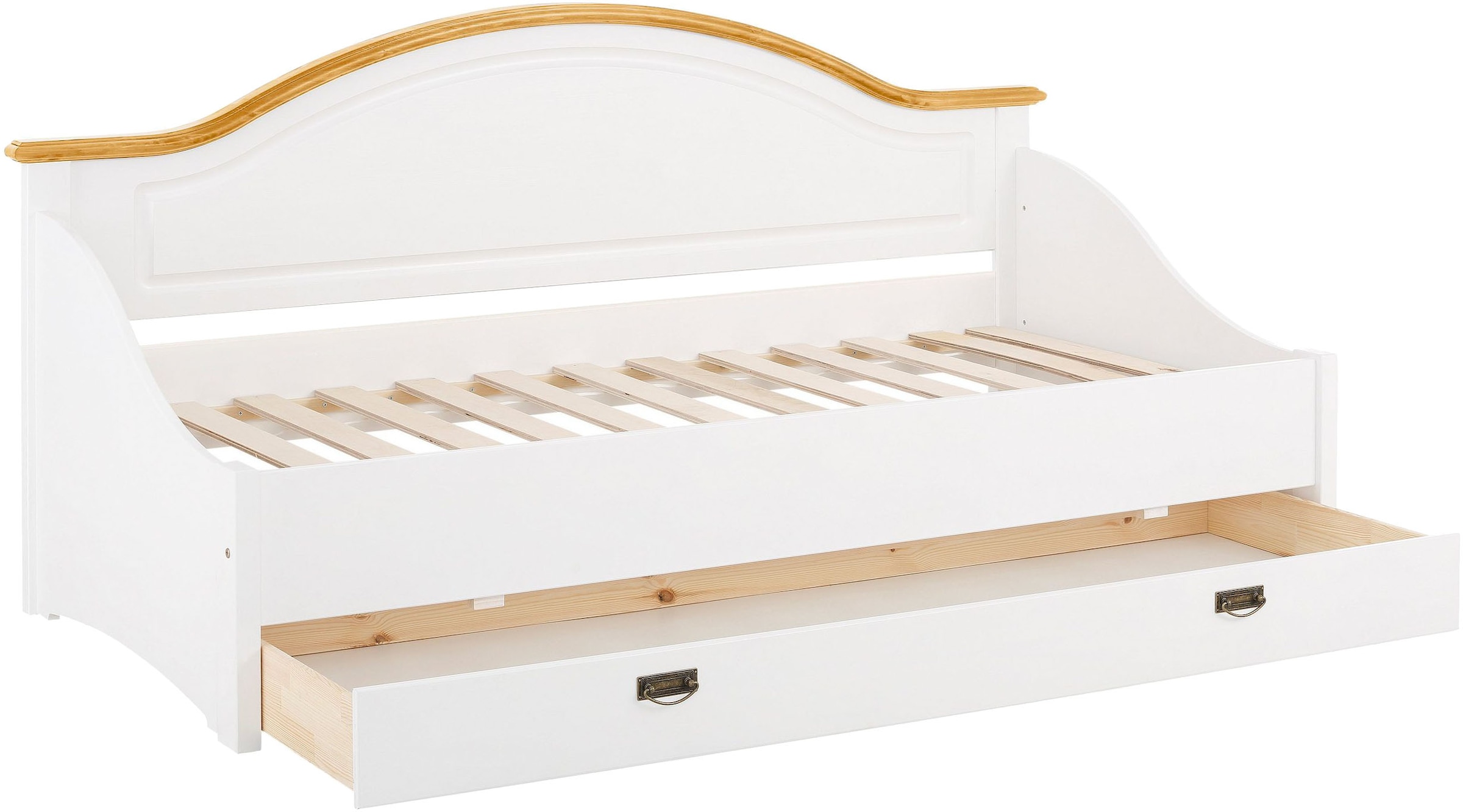 GOODproduct Daybett »Konrad« stabile Konstruktion aus massiver Kiefer, mit Rollrost