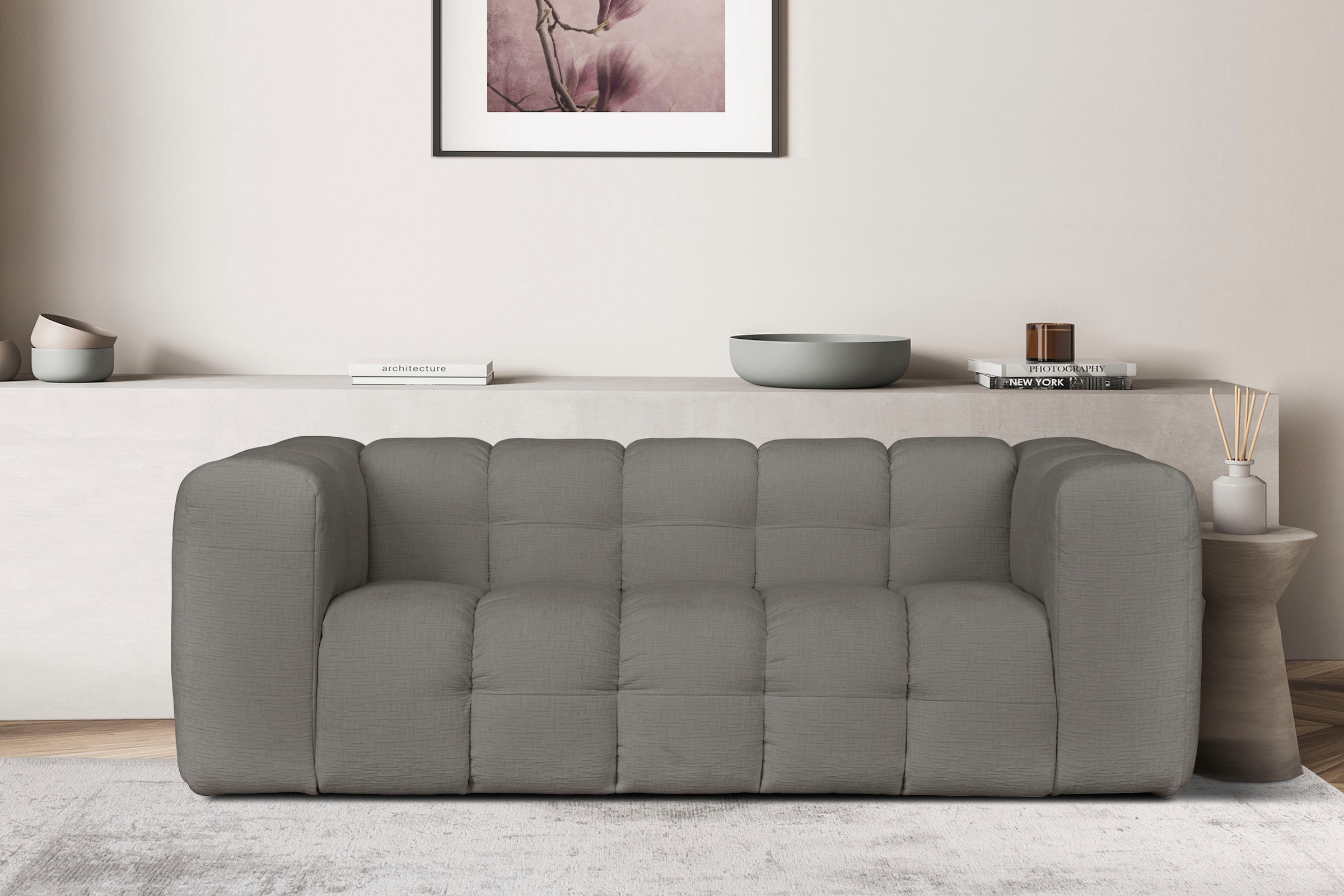 LeGer Home by Lena Gercke 3-Sitzer »TALISHA«, moderne Steppung, hoher Sitzkomfort