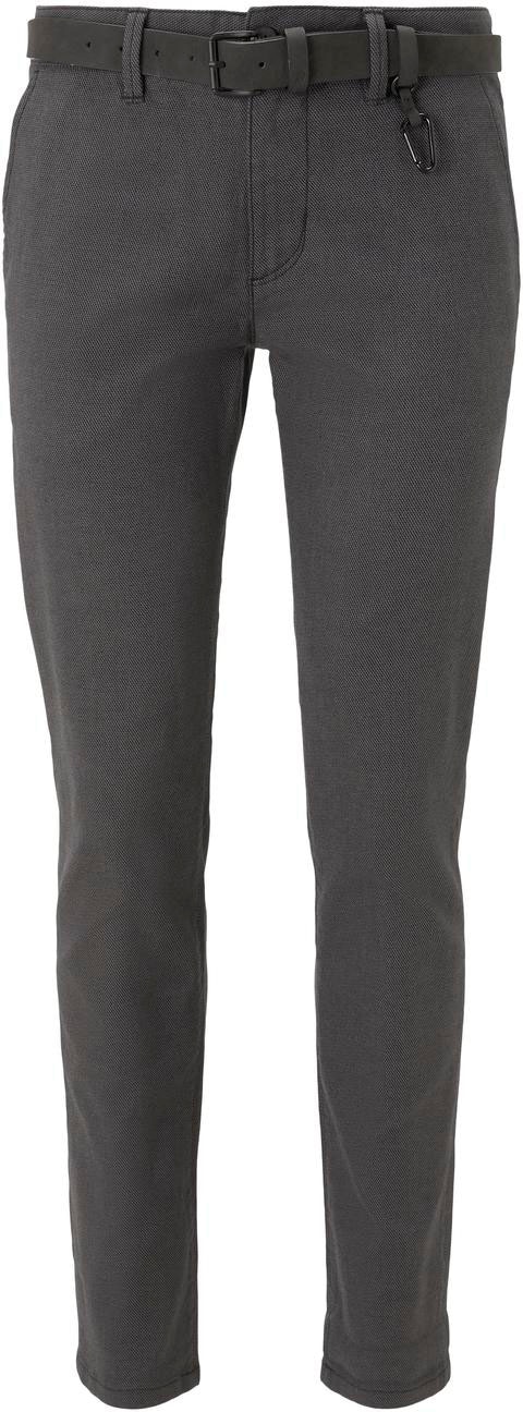 TOM TAILOR Denim Chinohose  mit Gürtel
