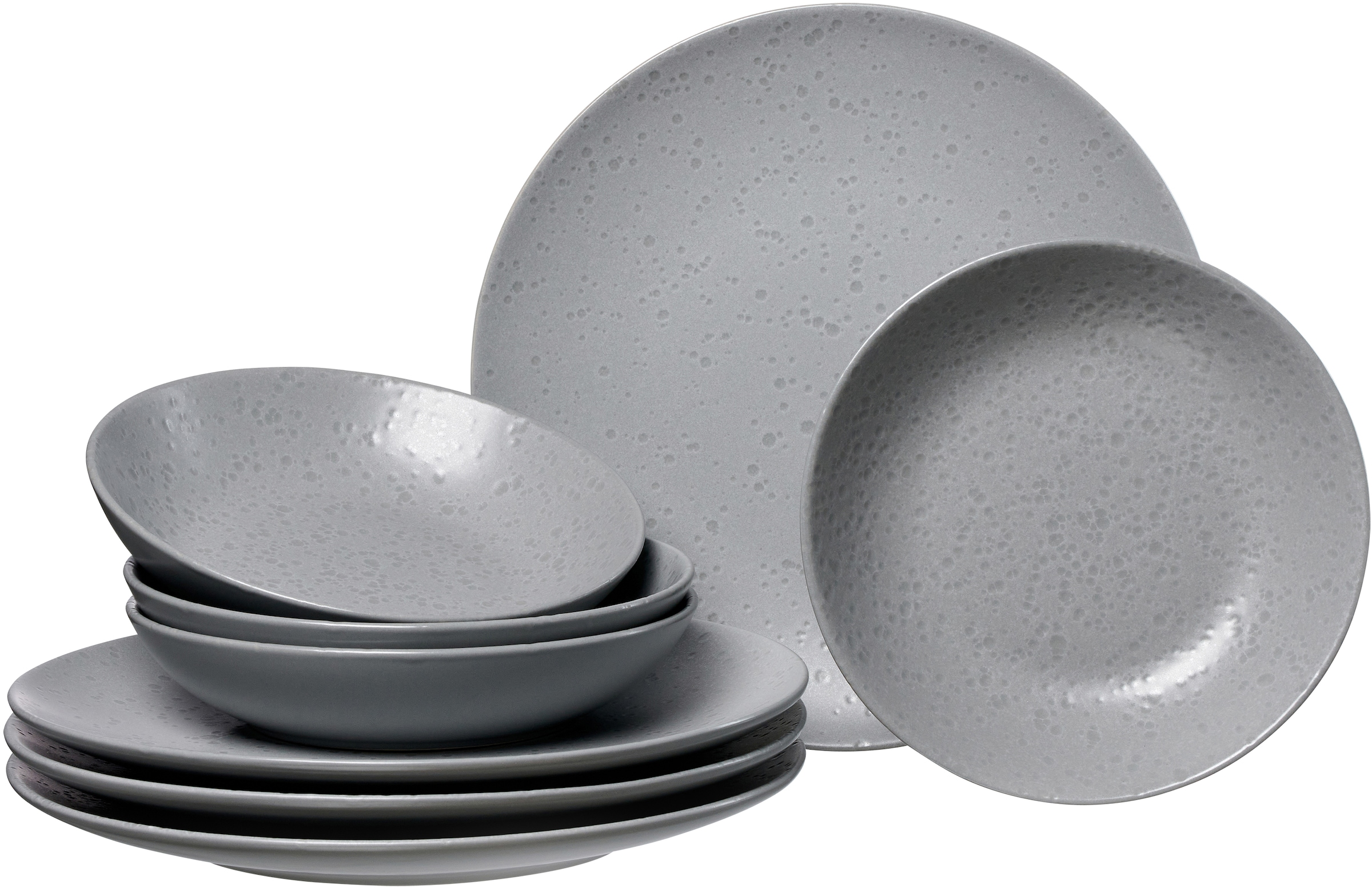 Image of Ritzenhoff & Breker Tafelservice "Teller Set, Geschirr-Set Kitwe" Reaktivglasur, jedes Stück ein Unikat, 8 Teile, für 4 Personen