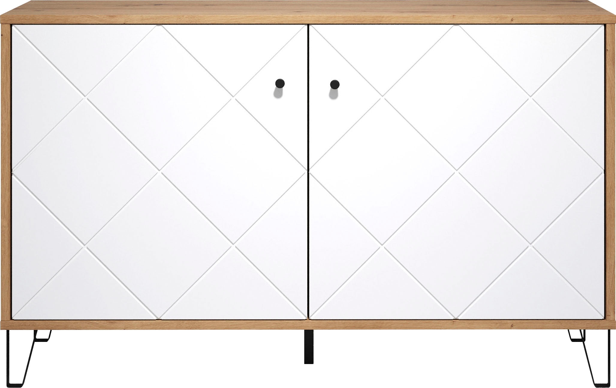 Home affaire Buffet »Tarragona« Sideboard mit 2 Türen & Soft-Close - (B/T/H) 123/40/76 cm