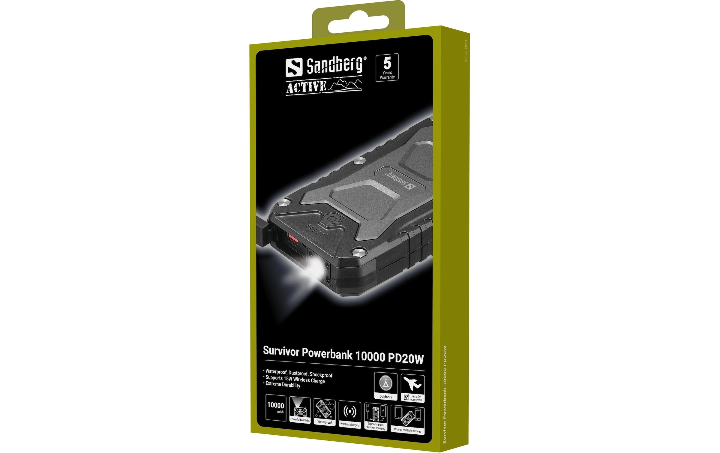 Sandberg Powerbank »Survivor 10000 mAh« Wireless Charger