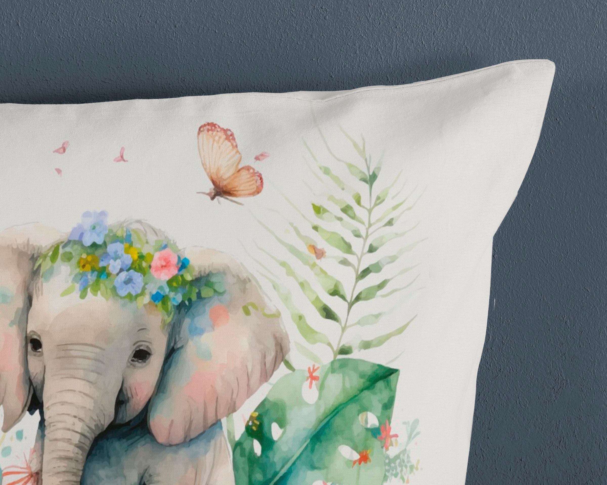 good morning Kinderbettwäsche »Eli«, Baumwolle, 135x200, Reissverschluss, Wendeoptik, Kind, Mädchen, Elefant