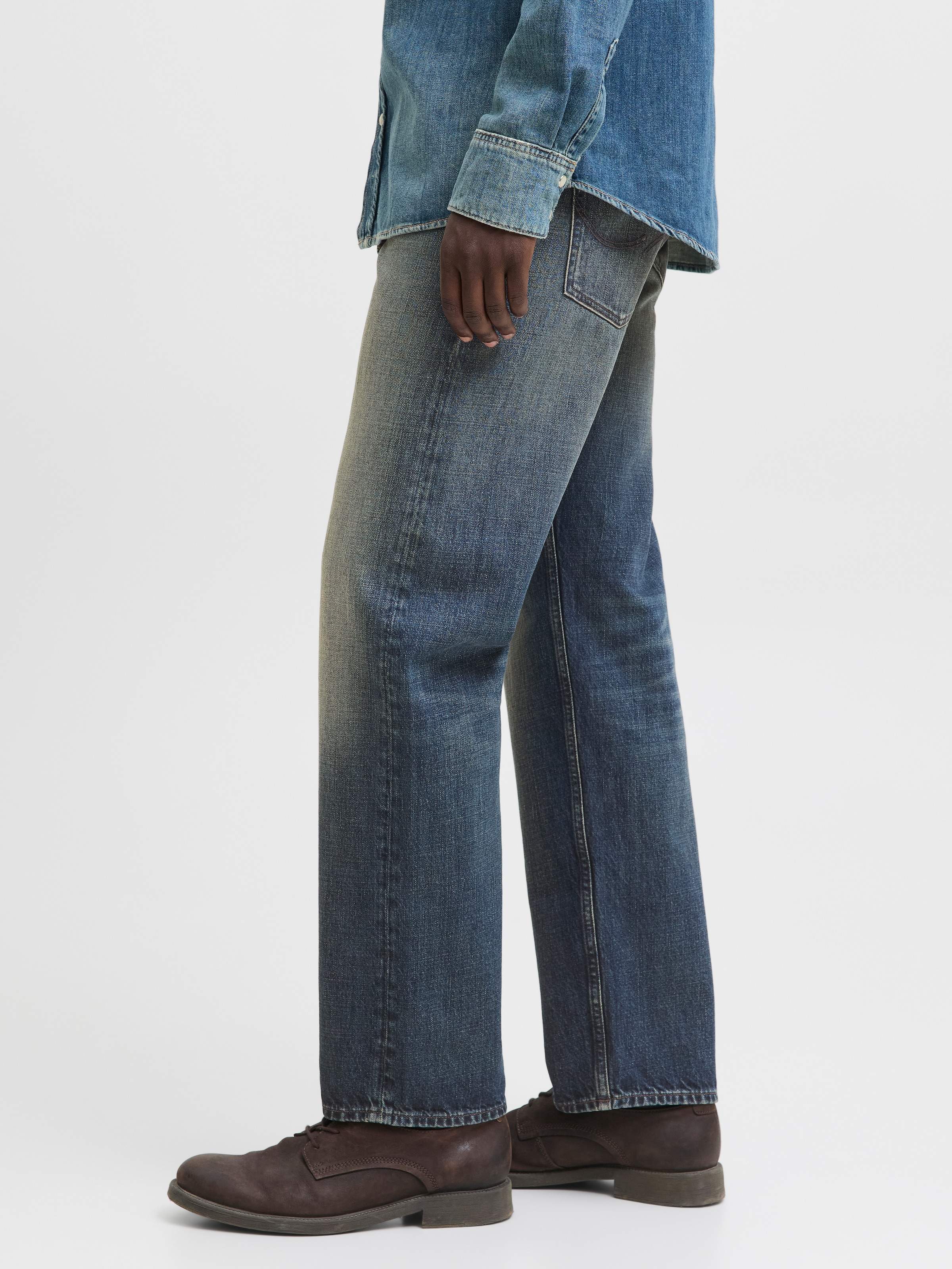Jack & Jones Loose-fit-Jeans »JJICHRIS JJORIGINAL SBD 921 SN«, mit Gürtelschlaufen