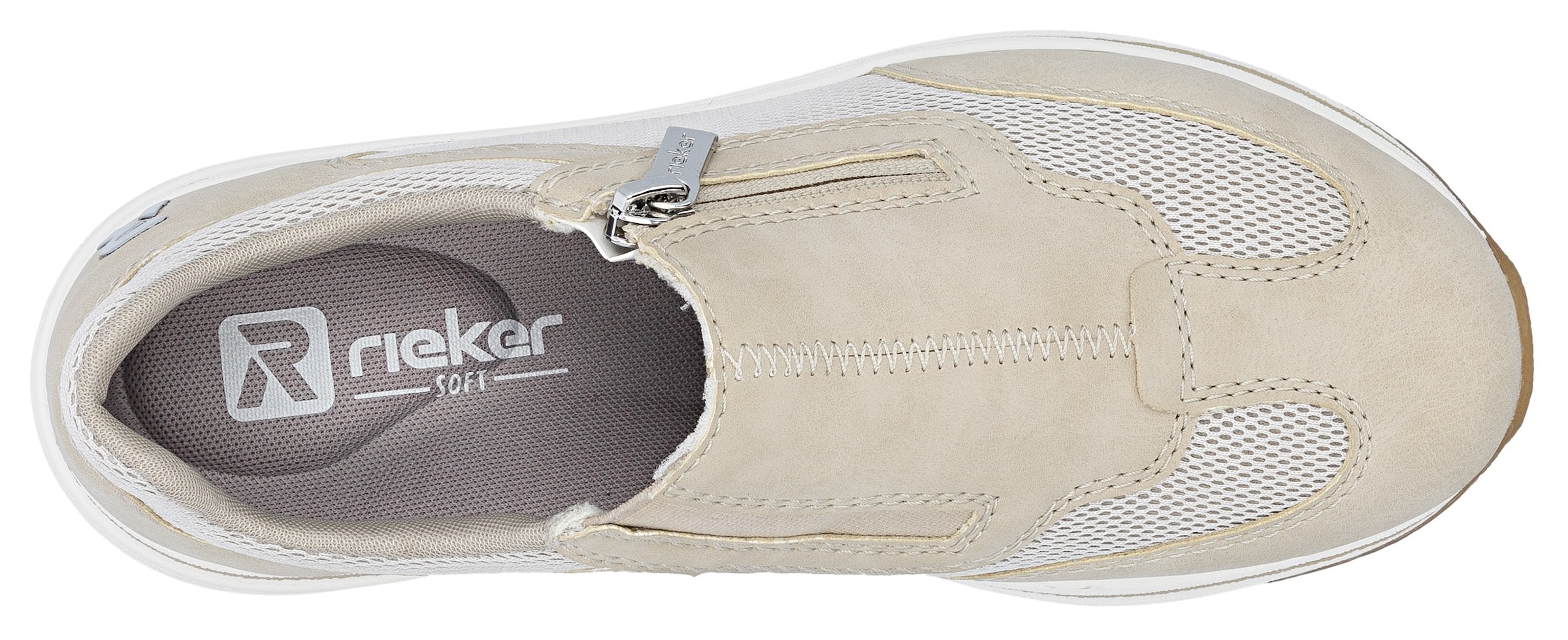Rieker Slipper  Sneaker à enfiler, chaussure basse, chaussure décontractée avec fermeture éclair