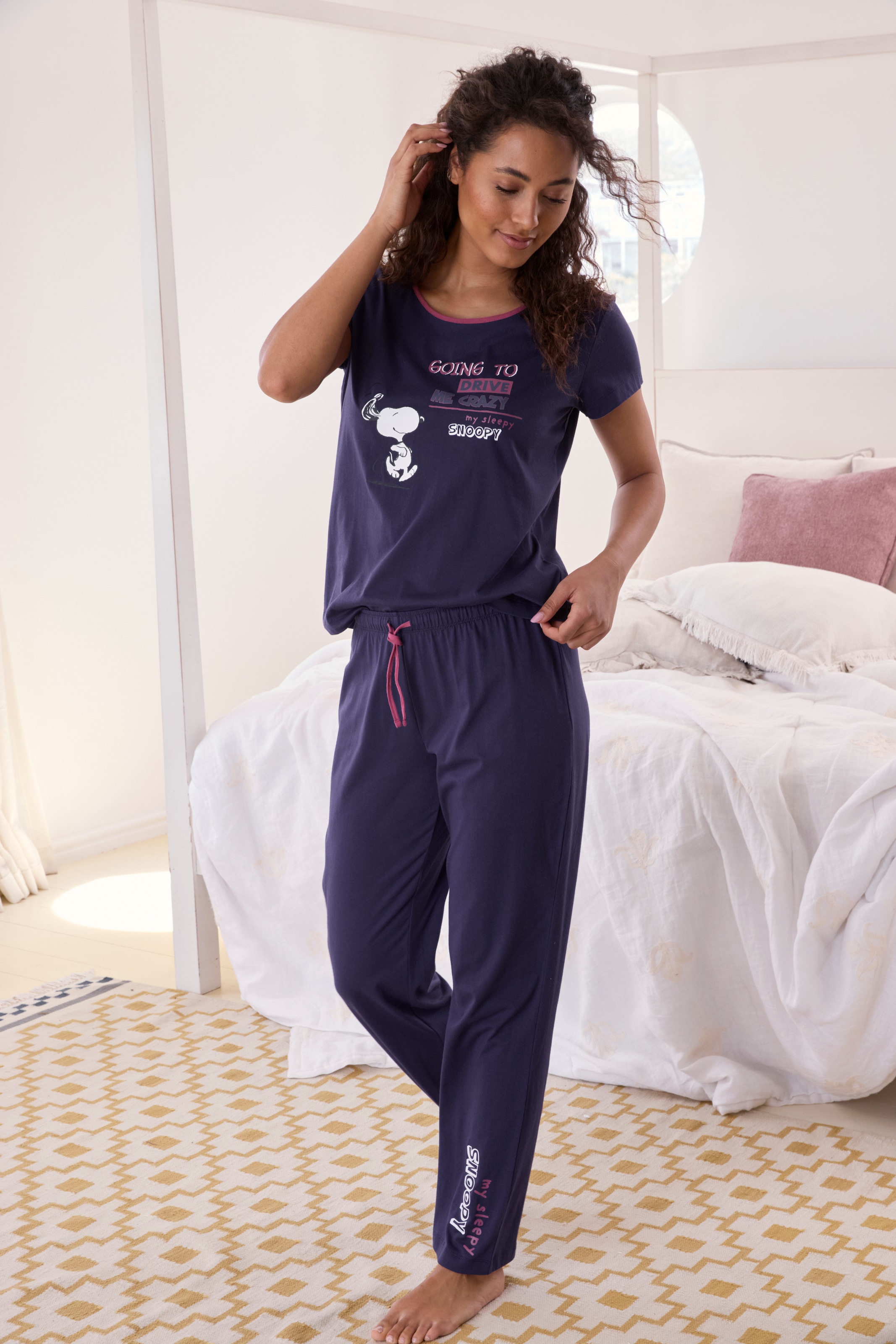 Image of Peanuts Pyjama Set, 2 tlg. mit Snoopy-Druck