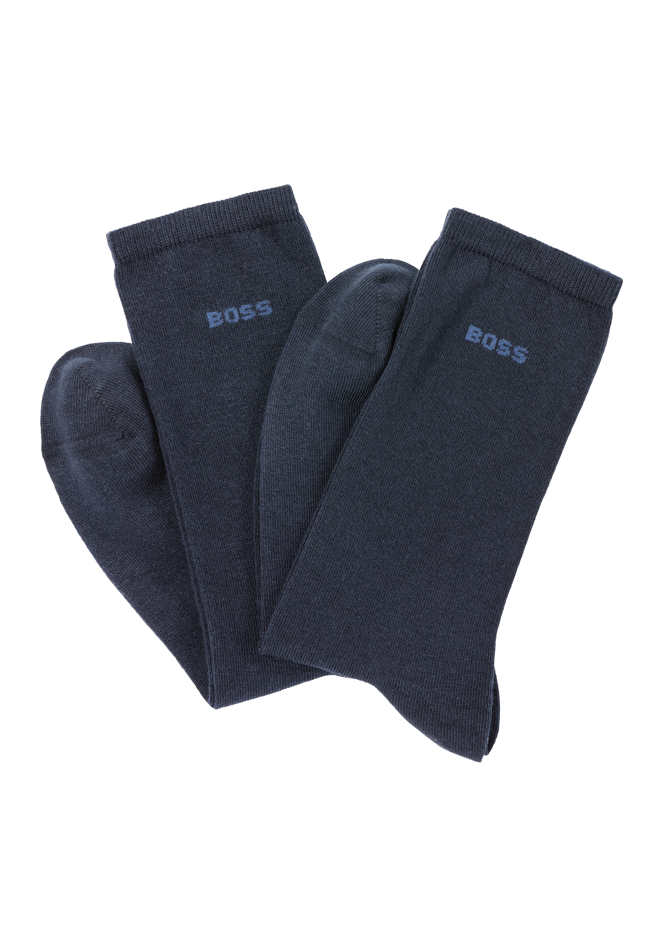 Image of BOSS Businesssocken "2P RS Uni Logo CC W" Packung, 2er Pack, 2 Stk. tlg. mit BOSS Schriftzug