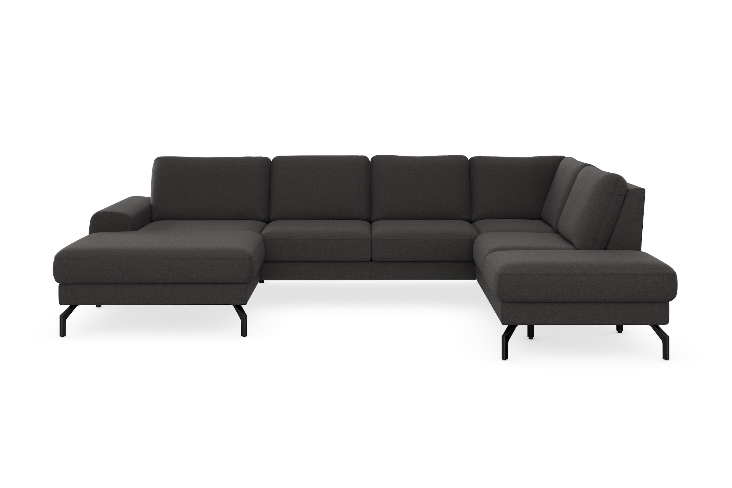 sit&more Wohnlandschaft »Cinturo U-Form« inklusive Sitztiefenverstellung und Federkern, Sitzhöhe 48 cm
