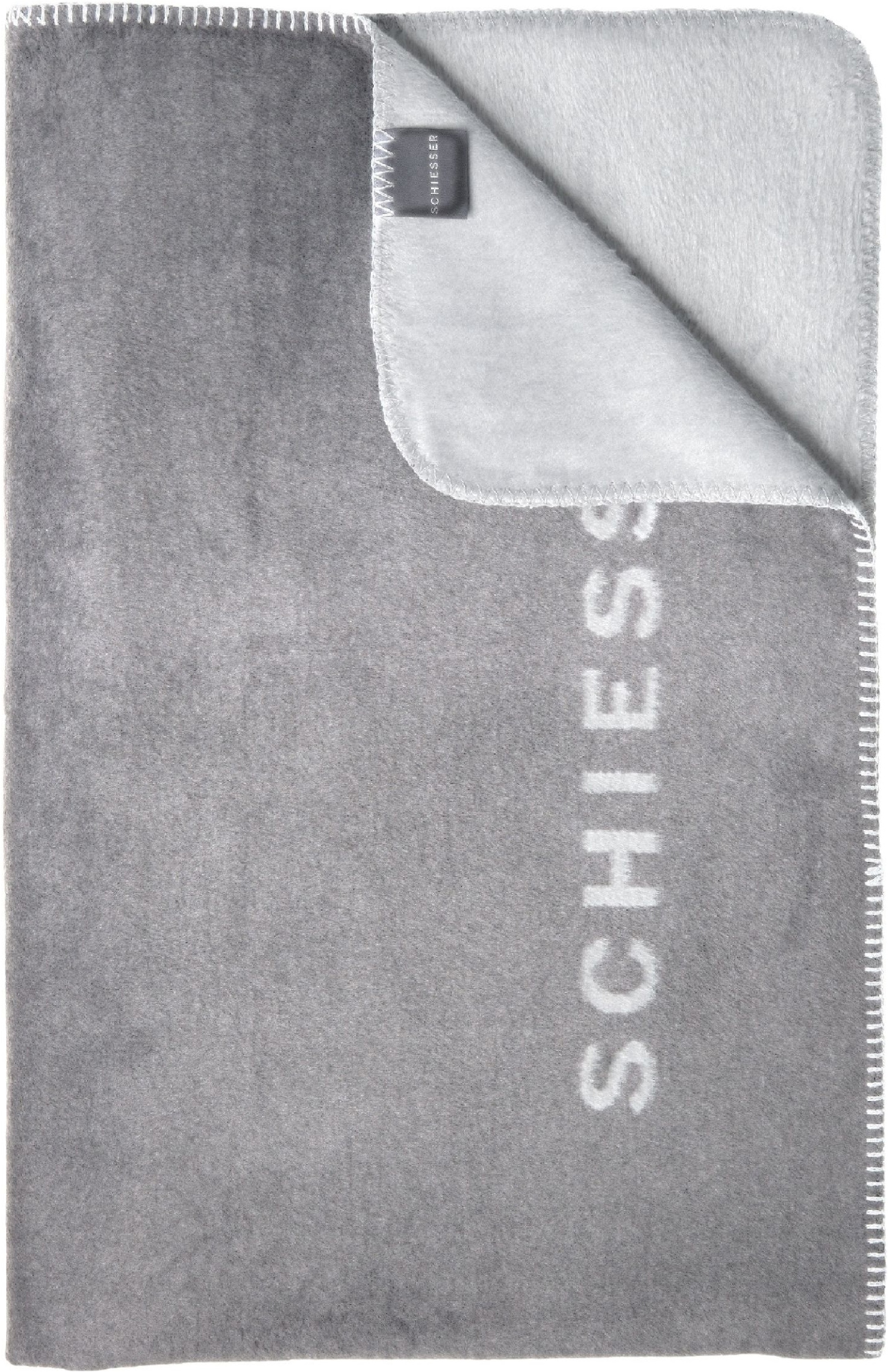 Image of Schiesser Wohndecke "Kuscheldecke Klara in Wendeoptik - Baumwoll-Mix - warm und flauschig" OEKO-TEX MADE IN GREEN