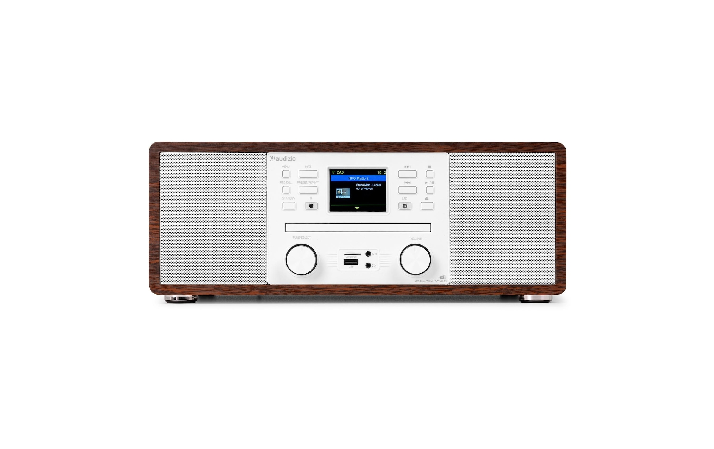 AUDIZIO Digitalradio (DAB+) »Avola-WHT DAB+/FM Radio mit BT u. CD, WLAN« ( )
