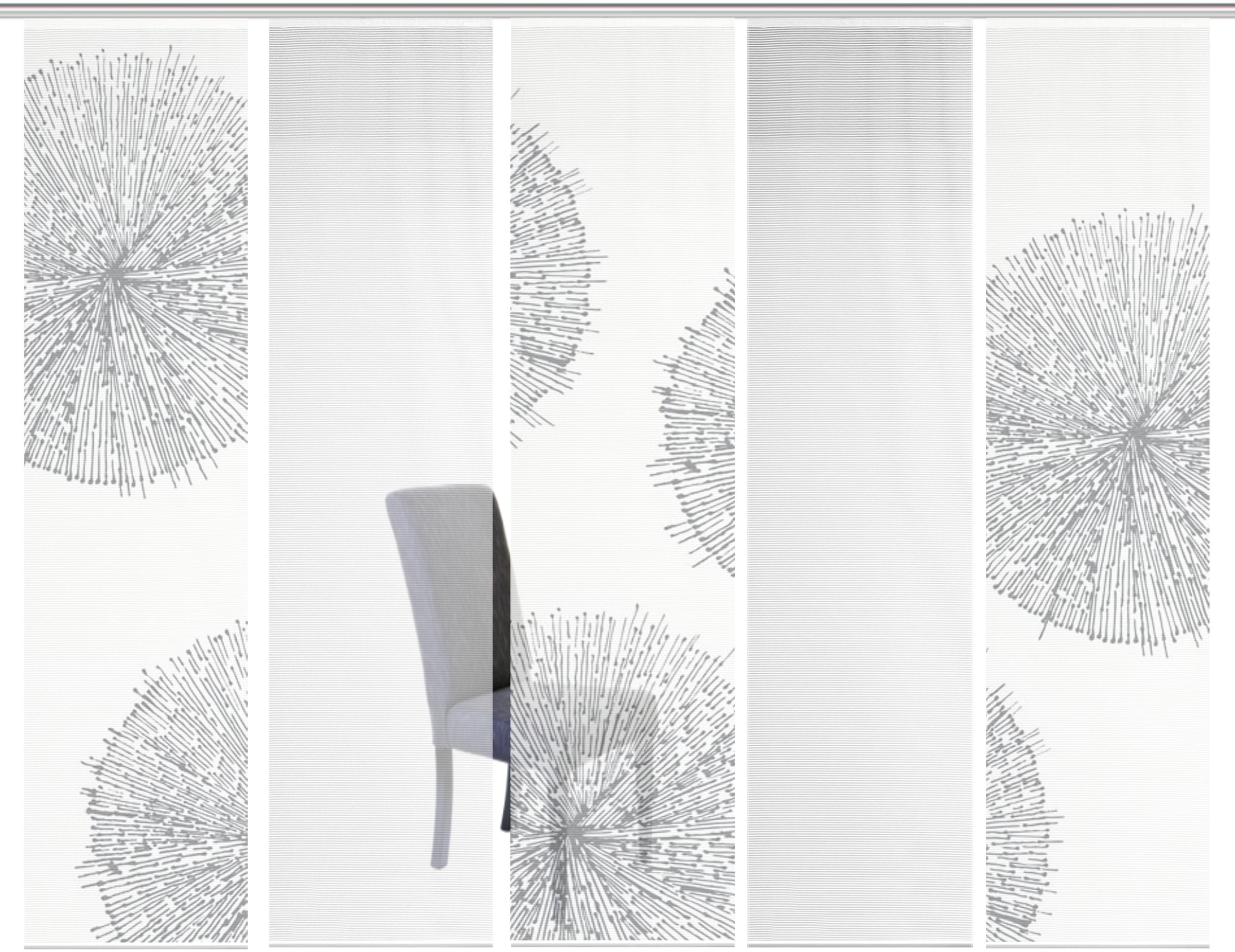 Image of Vision S Schiebegardine »5ER SET CRESTON«, (5 St.), HxB: 260x60, Schiebevorhang 5er Set Digitaldruck bei Ackermann Versand Schweiz