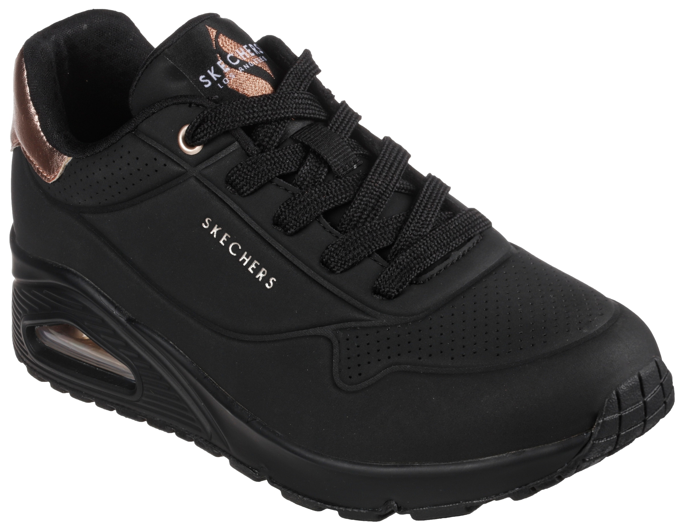 Image of Skechers Sneaker "UNO GOLDEN AIR" Freizeitschuh, Halbschuh, Schnürschuh mit Metallic-Einsatz