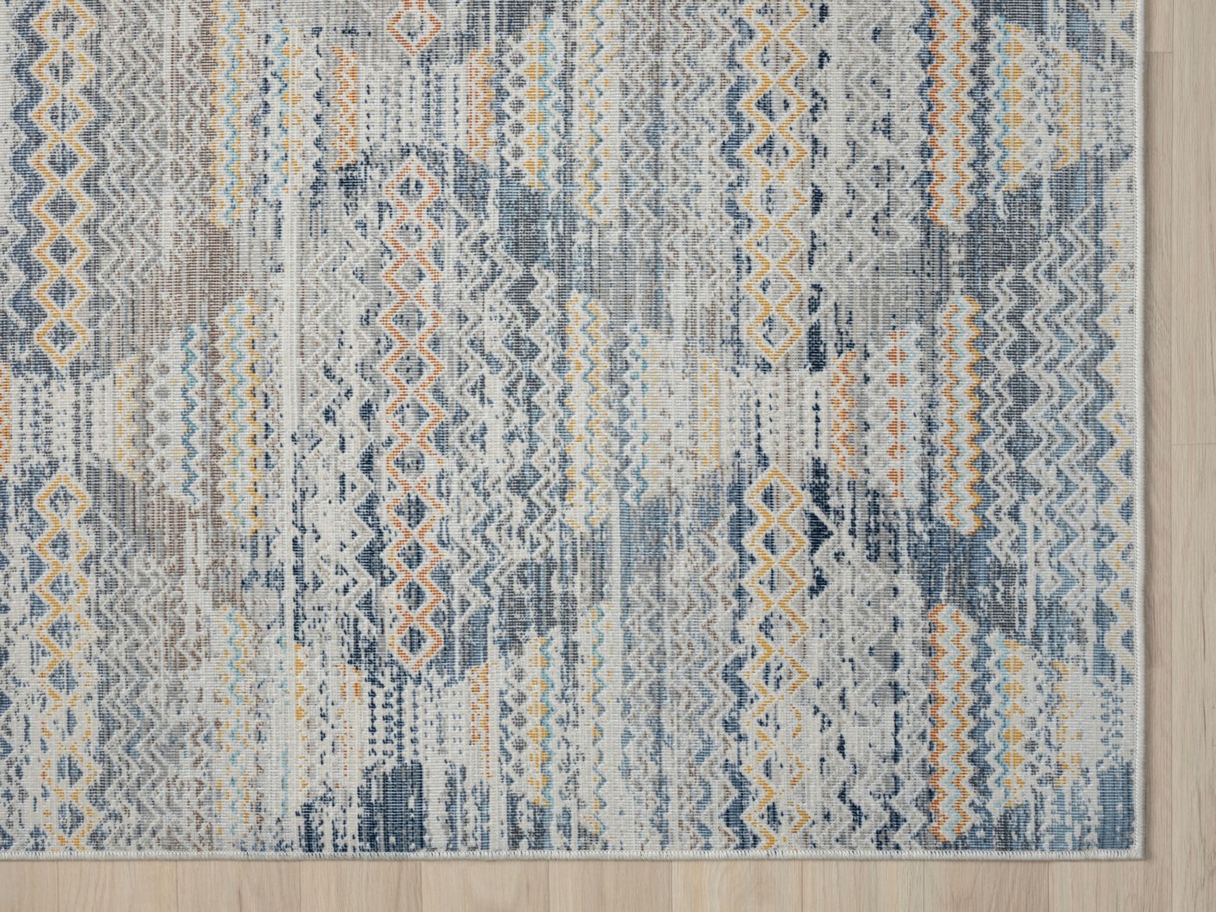 Myflair Möbel & Accessoires Tapis »Aurora 1« Rectangulaire 2 mm Höhe Flachgewebe, im modernem Used Look, superflach, weich durch Microfaser