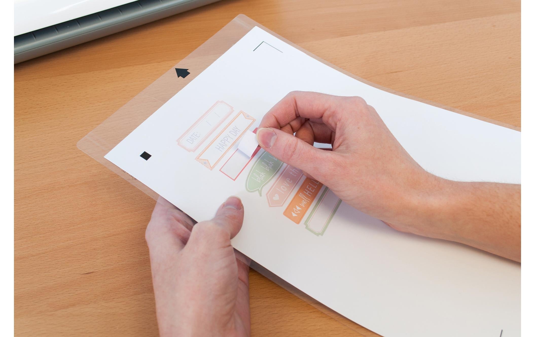 Kreativset »Silhouette bedruckbare Aufkleber«, (8 tlg.)