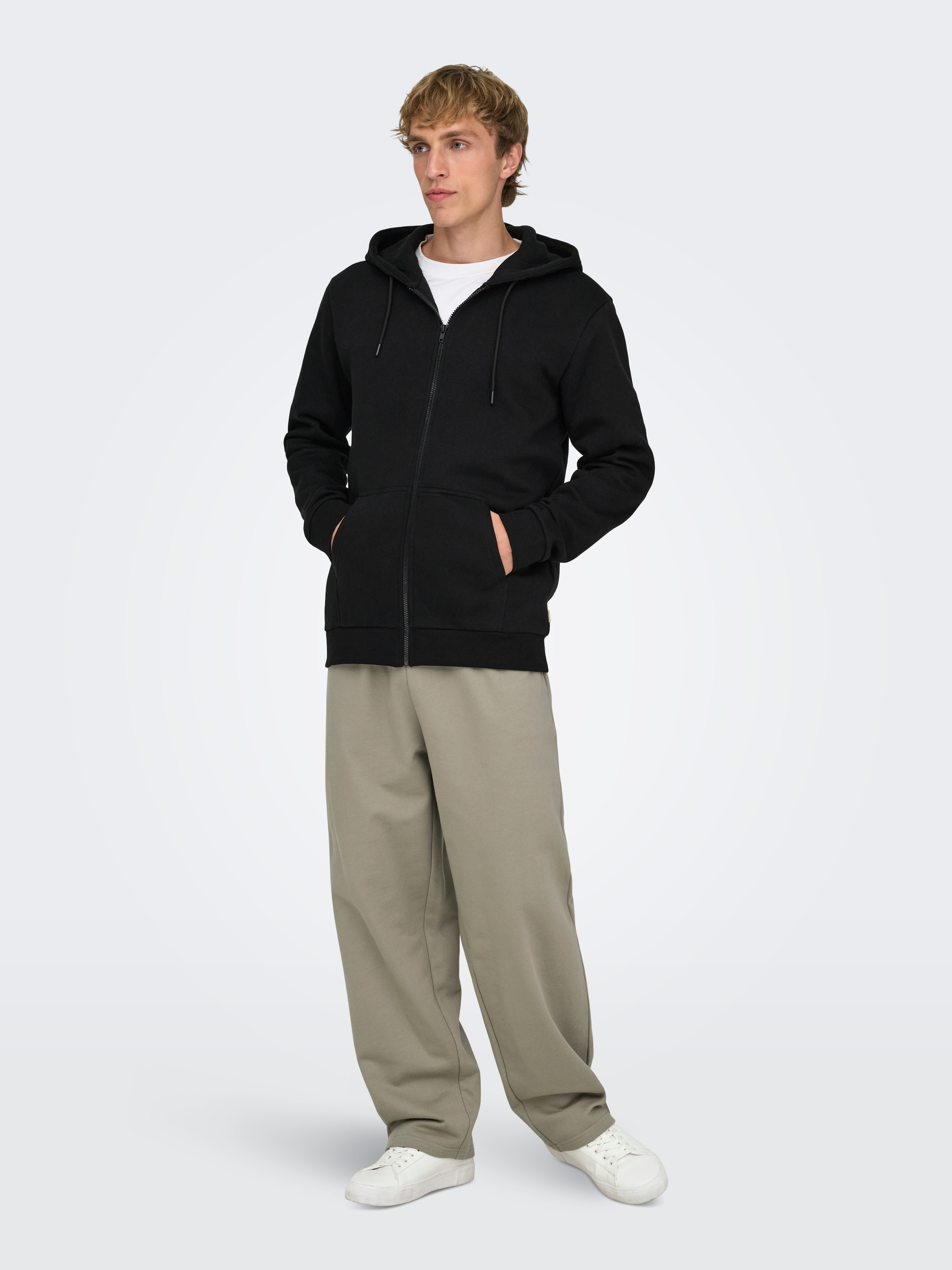 ONLY & SONS Sweat à capuche »CERES LIFE ZIP THR. HOODIE SWEAT«