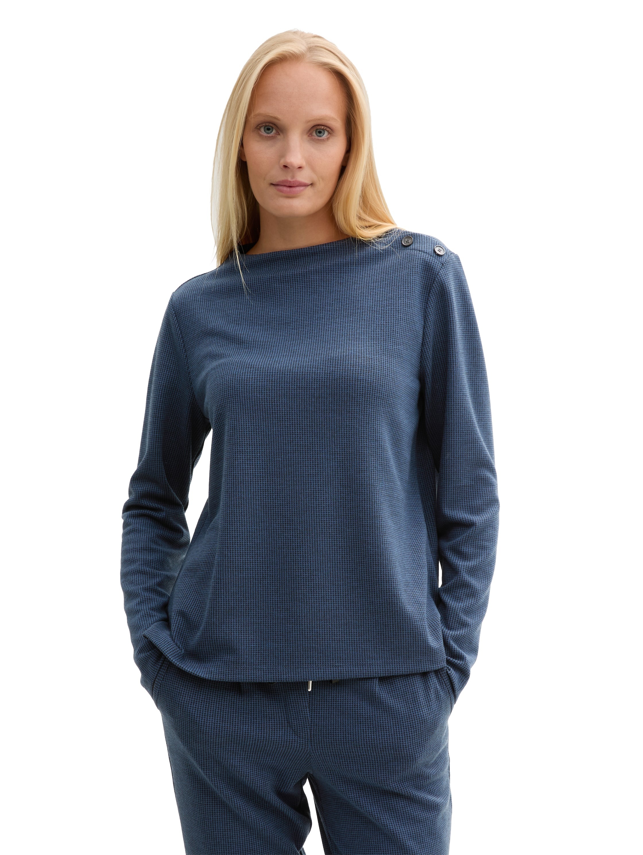 Image of TOM TAILOR Longsweatshirt, mit Knöpfen an der Schulter