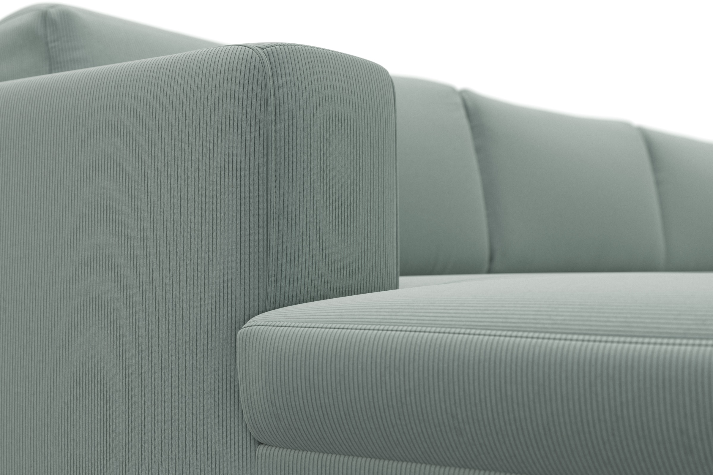 DOMO collection Wohnlandschaft »Modica U-Form«, XXL, in moderner Optik mit, 2 grosszügigen Recamieren, auch in Cord