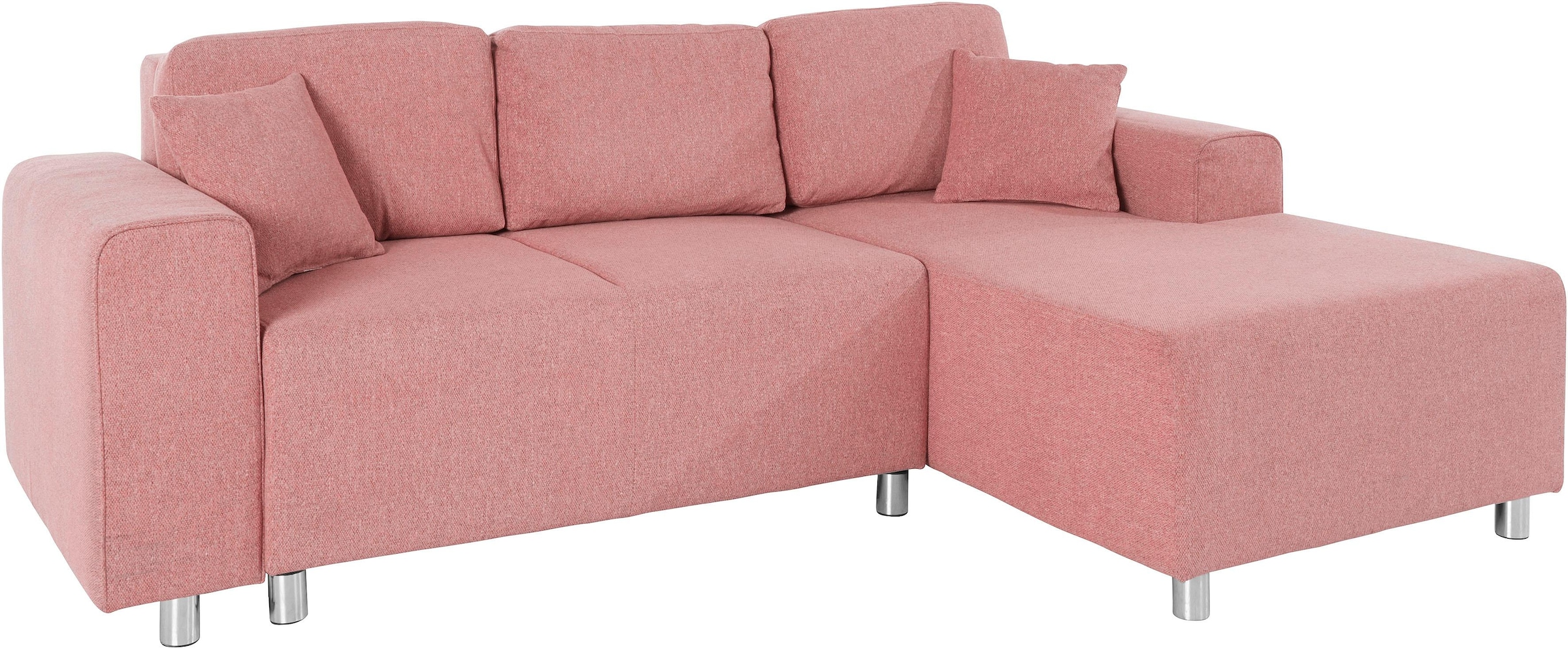 Guido Maria Kretschmer Home&Living Ecksofa »Györ«, L-Form, wahlweise mit Bettfunktion und Bettkasten incl. 2 Zierkissen