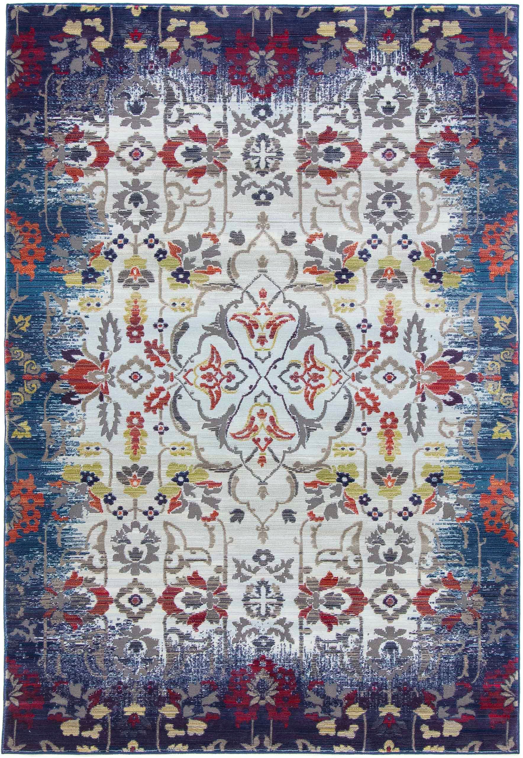 Image of carpetfine Teppich »Lina«, rechteckig, 5 mm Höhe, floraler Orient-Vintage-Look, Wohnzimmer bei Ackermann Versand Schweiz