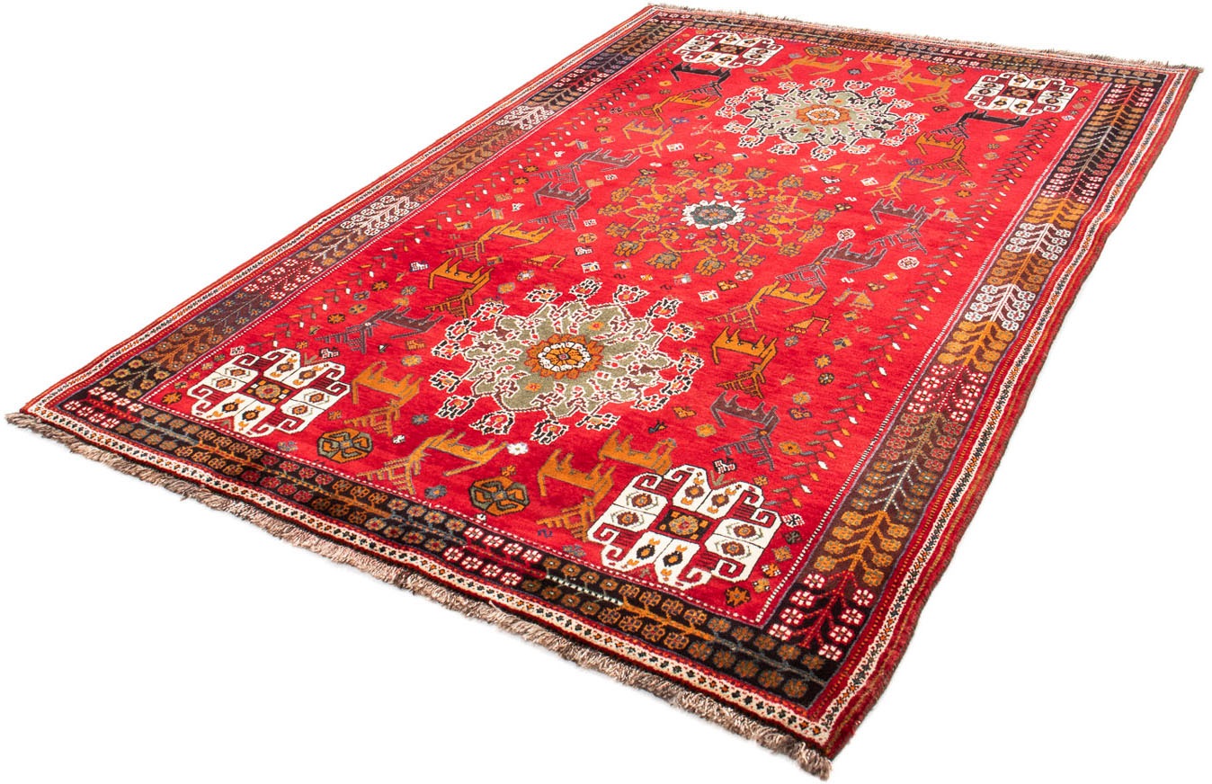 Image of morgenland Orientteppich »Perser - Nomadic - 222 x 155 cm - dunkelrot«, rechteckig, 10 mm Höhe, Wohnzimmer, Handgeknüpft, Einzelstück mit Zertifikat bei Ackermann Versand Schweiz