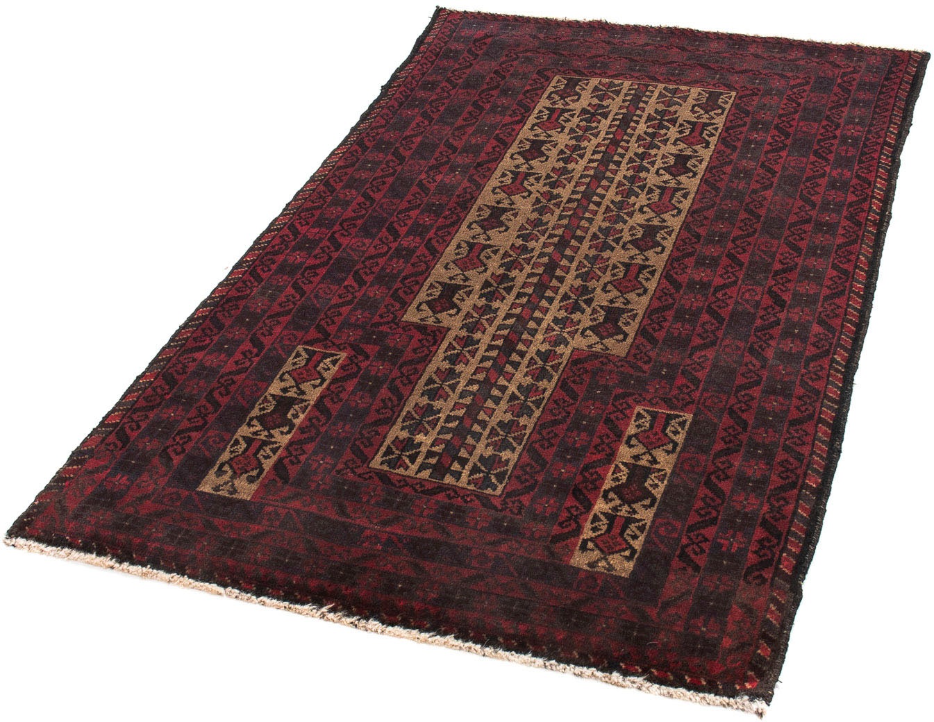 Image of morgenland Orientteppich »Belutsch - 145 x 86 cm - dunkelrot«, rechteckig, 8 mm Höhe, Wohnzimmer, Handgeknüpft, Einzelstück mit Zertifikat bei Ackermann Versand Schweiz