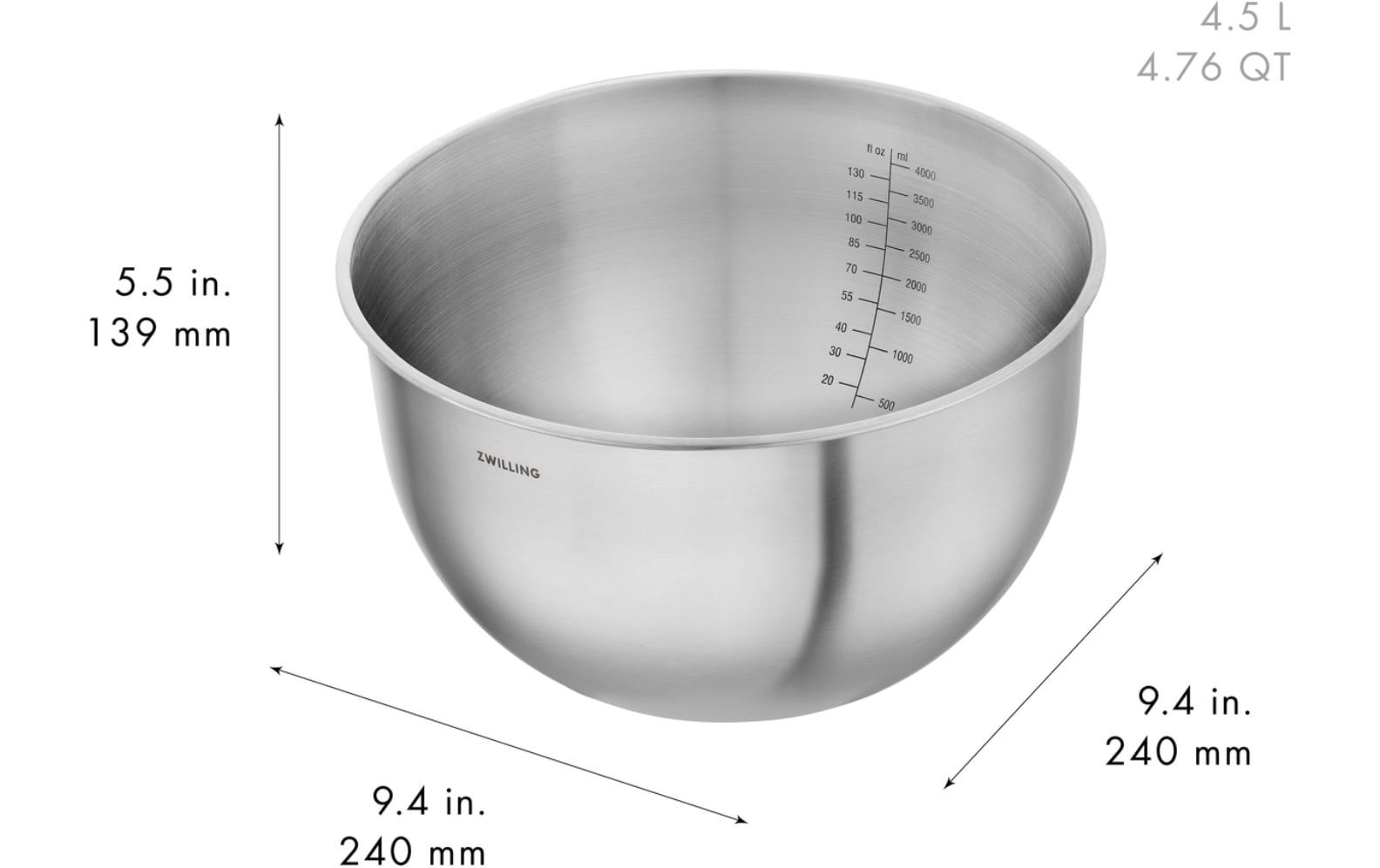Zwilling Bol »Fresh &Save BOWLS« 3 aus acier inoxydable ensemble de bols en acier inoxydable, empilable, 3 pièces, S/M/L