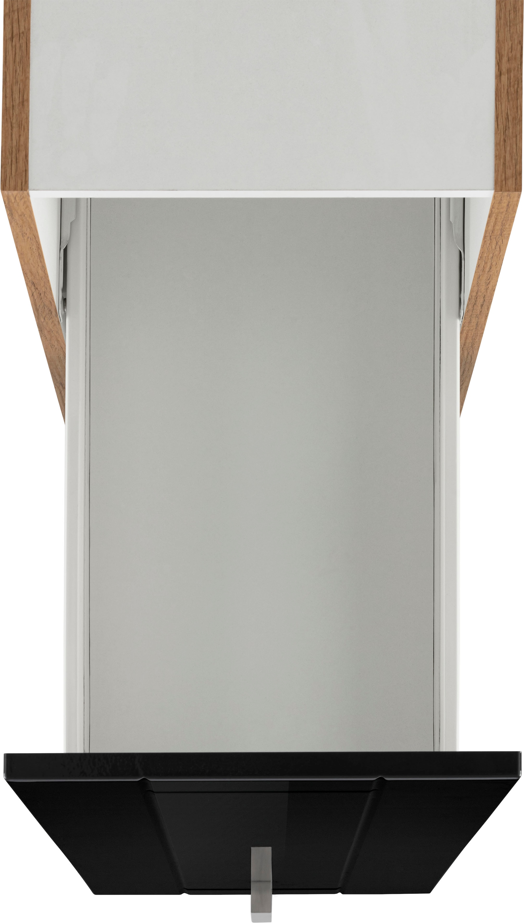 KOCHSTATION Armoire à pharmacie »KS-Tinnum« 30 cm de large, 200 cm de haut, poignées en métal, façades MDF, tiroirs