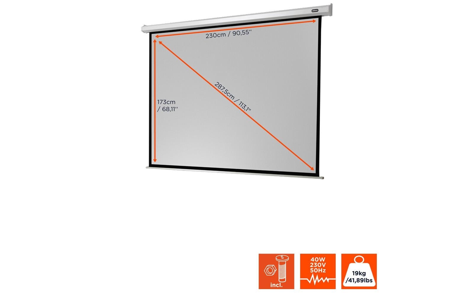 Celexon Motorleinwand »Eco 240x180cm«