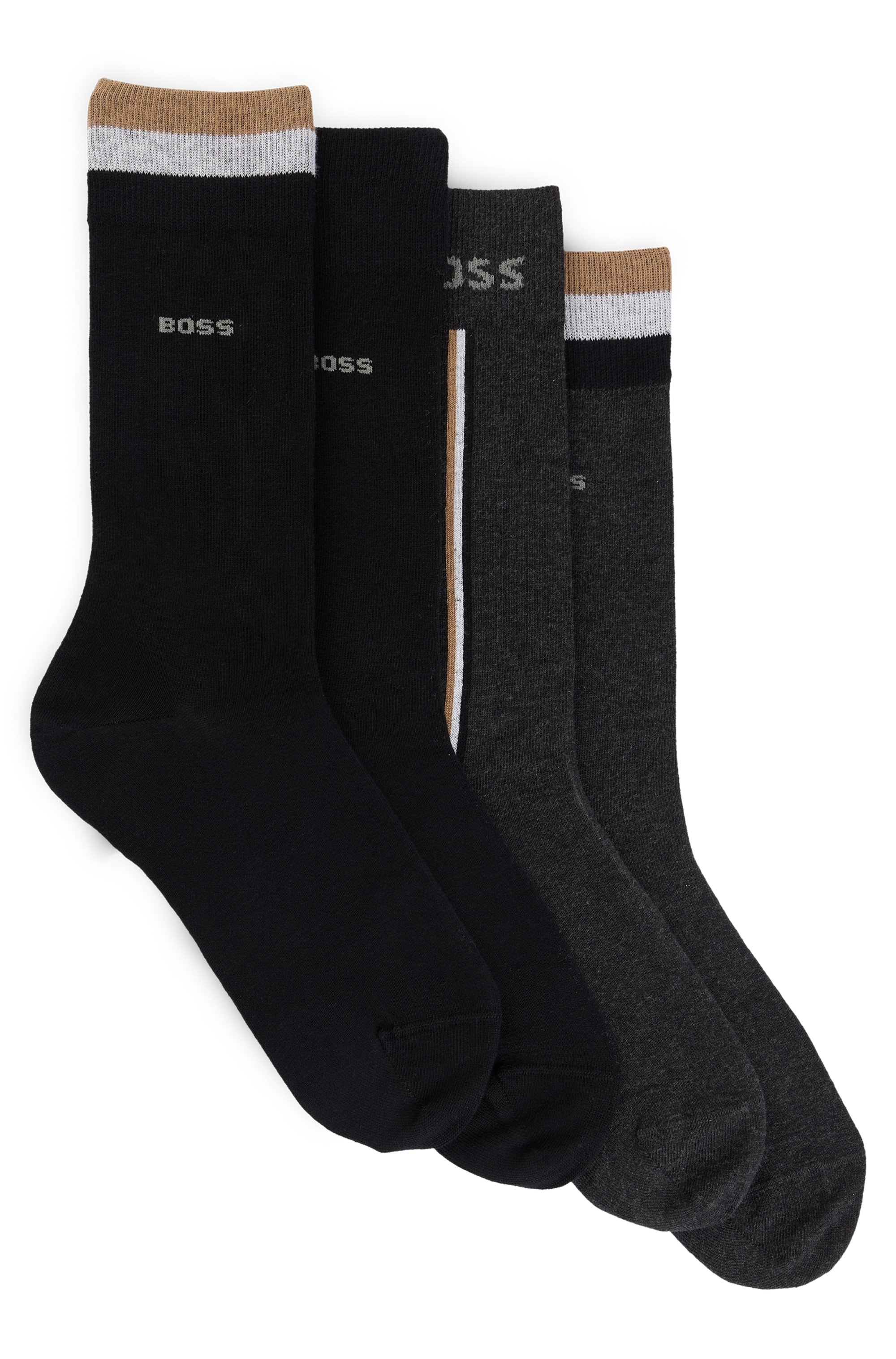 Businesssocken »4P RS Gift Iconic«, (Packung, 4 Paar), mit Kontraststreifen