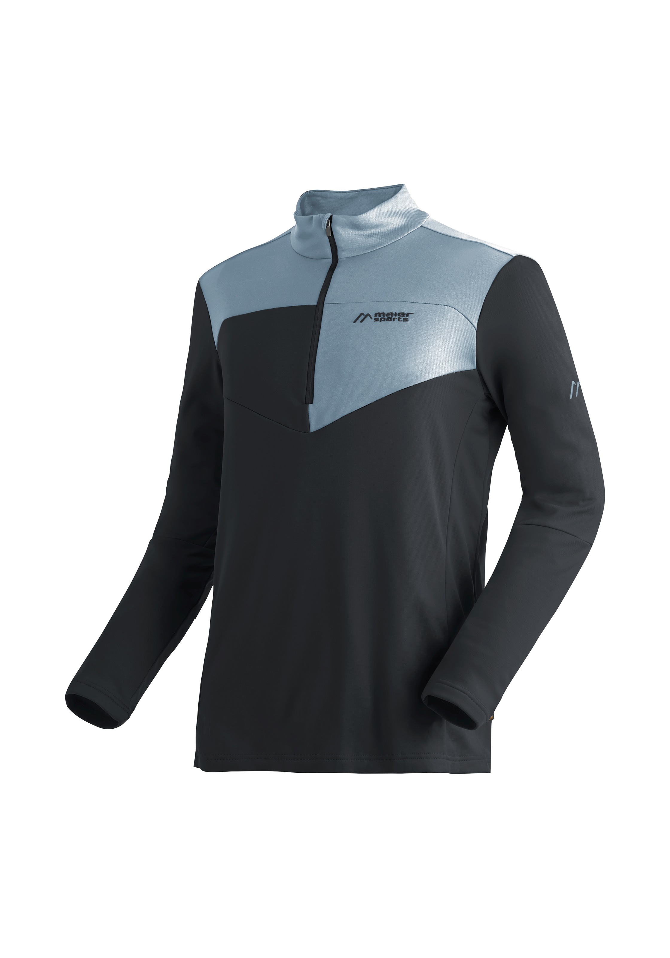 Maier Sports Rollkragenpullover »Felian«, Herren Midlayer, pflegeleichtes Half-Zip Fleece, Regular Fit