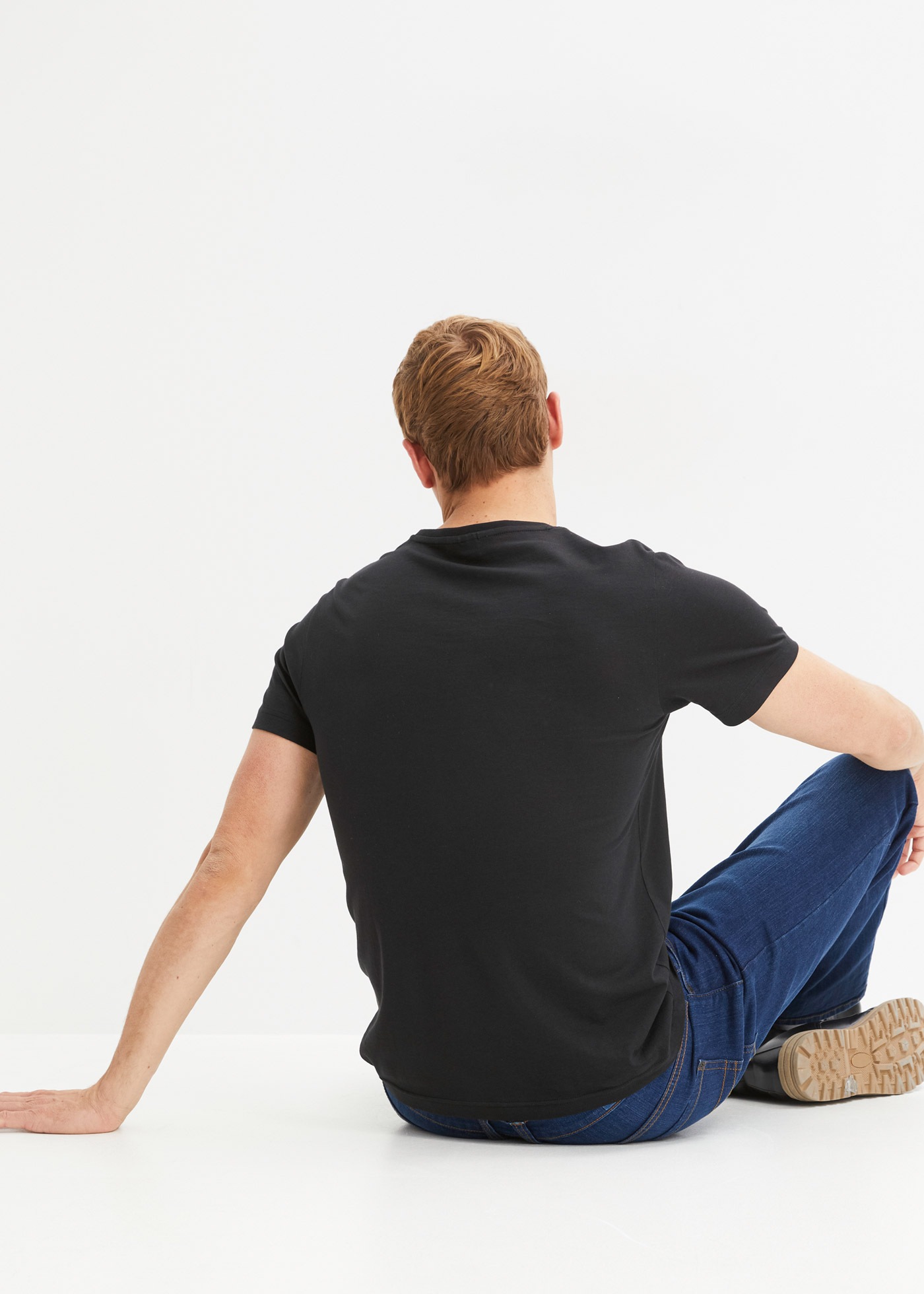 bonprix T-shirt »T-Shirt mit V-Ausschnitt (3er Pack)« Packung, 3 cuis Regular Fit, V-Ausschnitt, aus Baumwolle