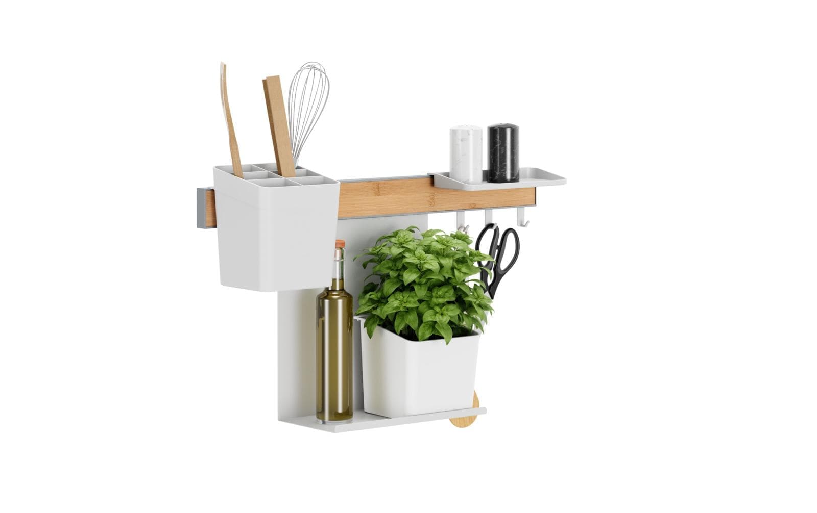 tesa Elément de rangement »M Bambus/Weiss«