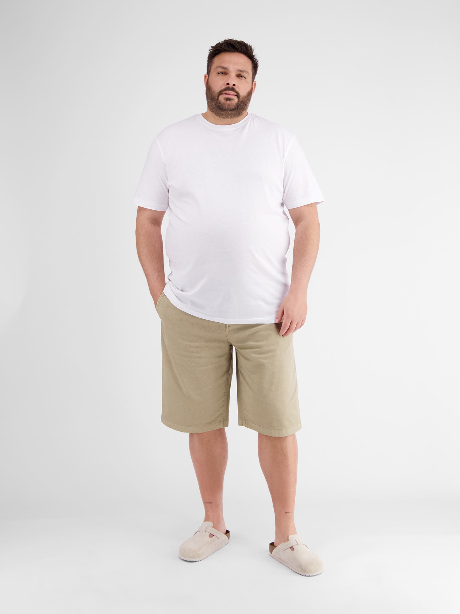 LERROS Bermudas »Chino-Bermuda mit Gürtel, in Grossen Grössen«