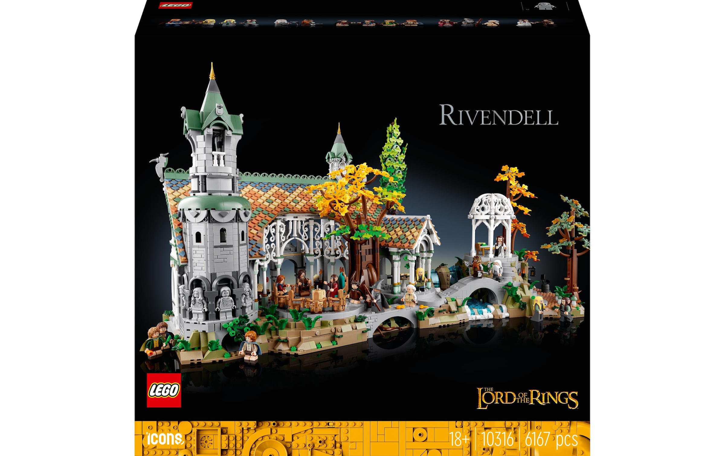 LEGO® Spielbausteine »LEGO Lord of the Rings Rivendell 10316«, (6167 St.)