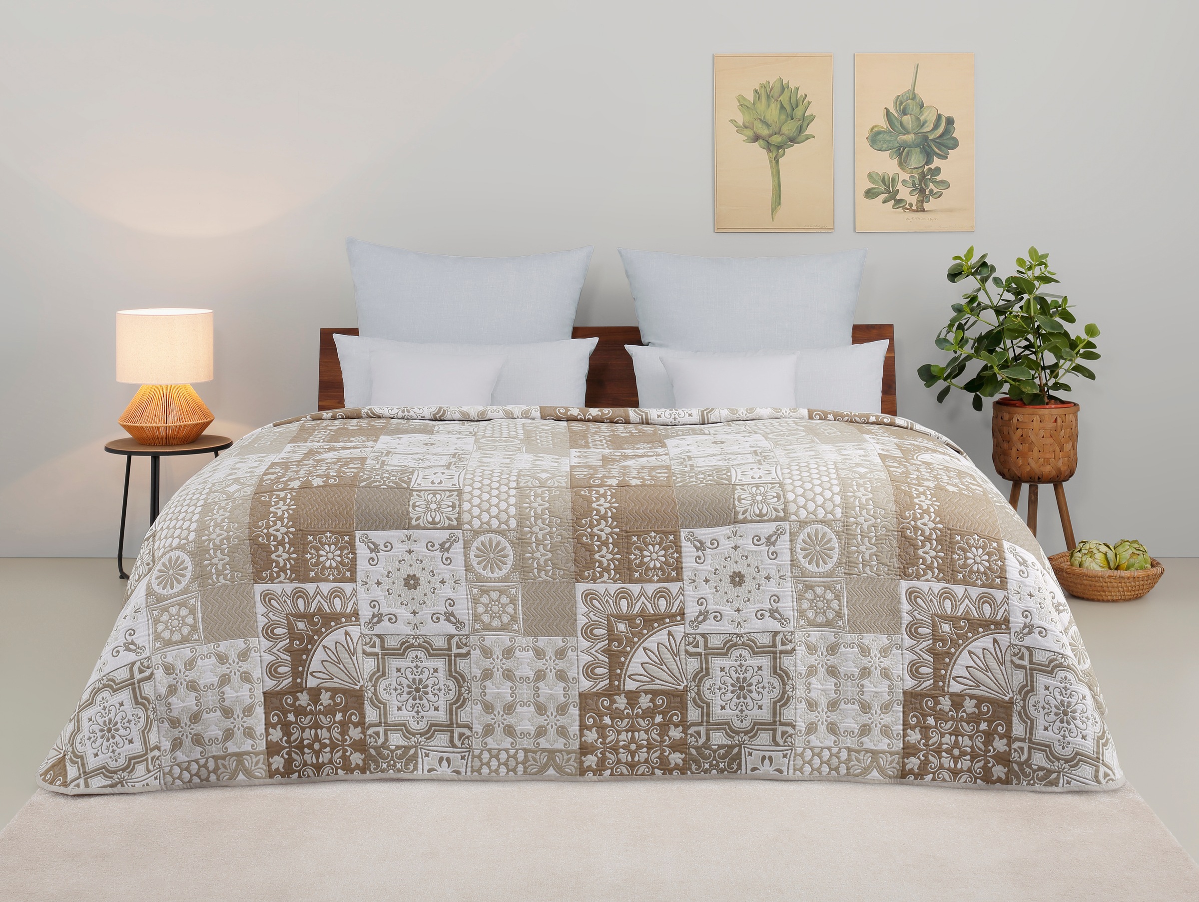Image of GOODproduct Tagesdecke "Sofia" Tagesdecke in Patchwork-Design, für Kinder und Erwachsene