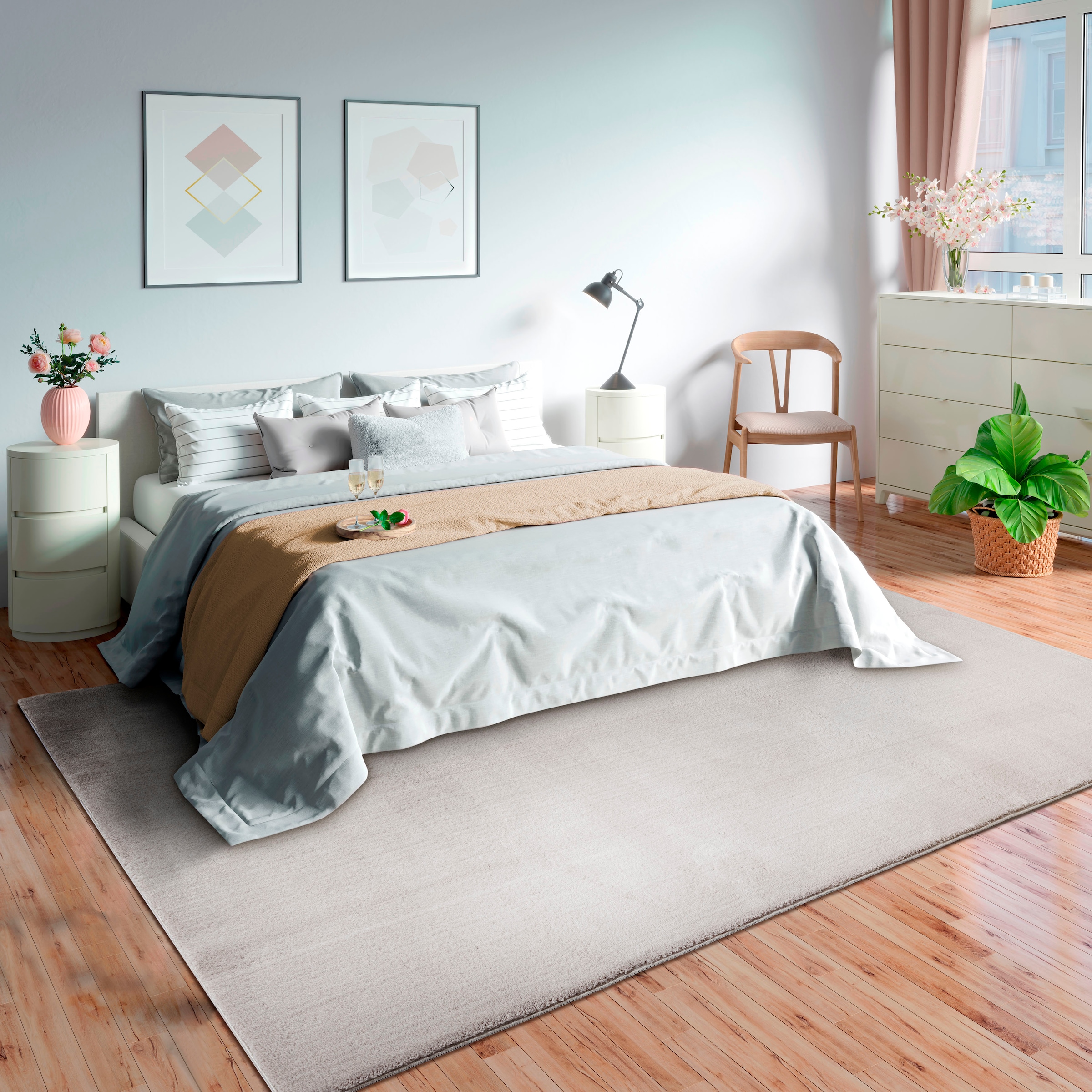 merinos Teppich »Loft 37«, rechteckig, Kunstfellteppich besonders weich und kuschelig, Fell Haptik