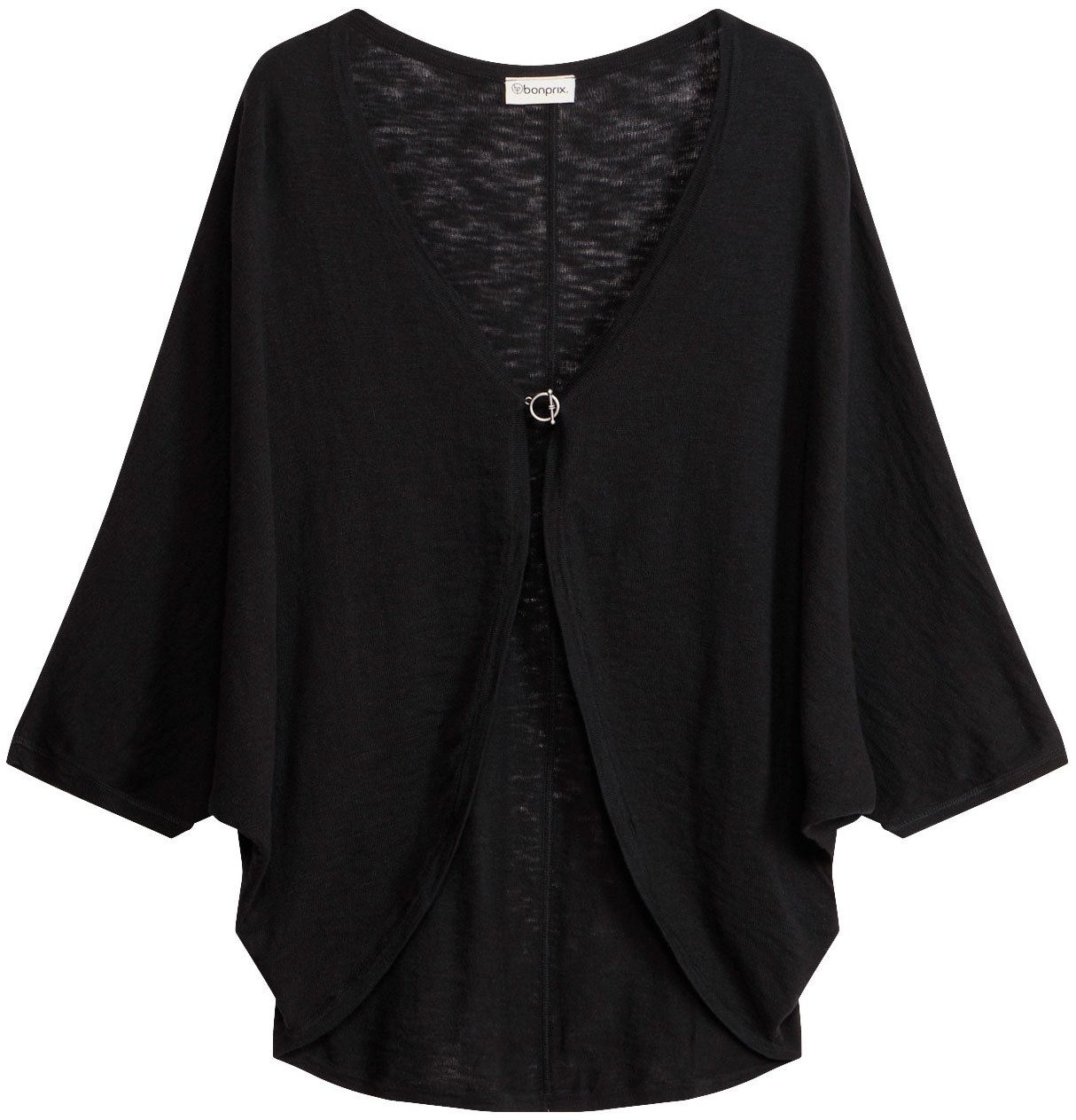 bonprix Veste en tricot Oversize-Passform, 3/4-Ärmel, eleganter Stil, aus Baumwolle