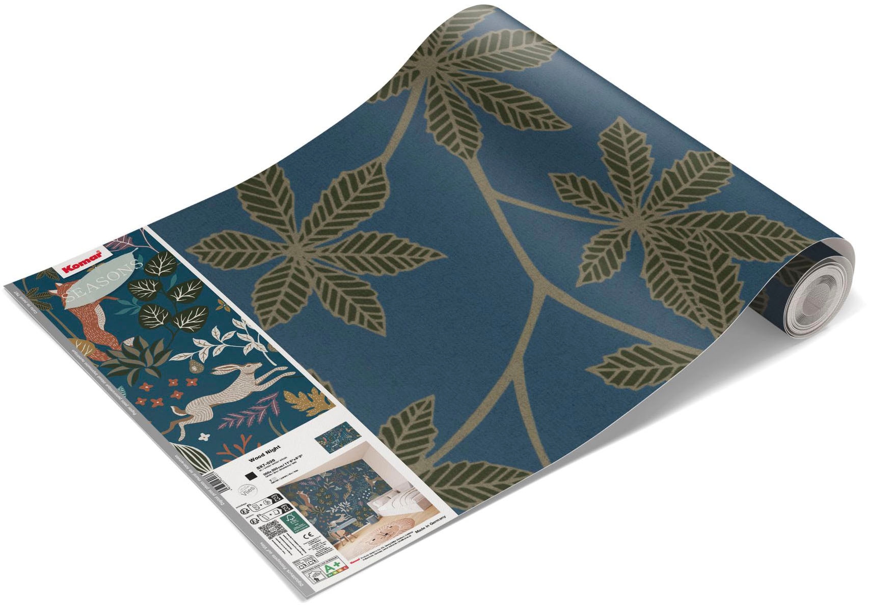 Komar Fototapete »Vlies Fototapete - Wood Night - Grösse 350 x 250 cm« Motiv | bedruckt glatt