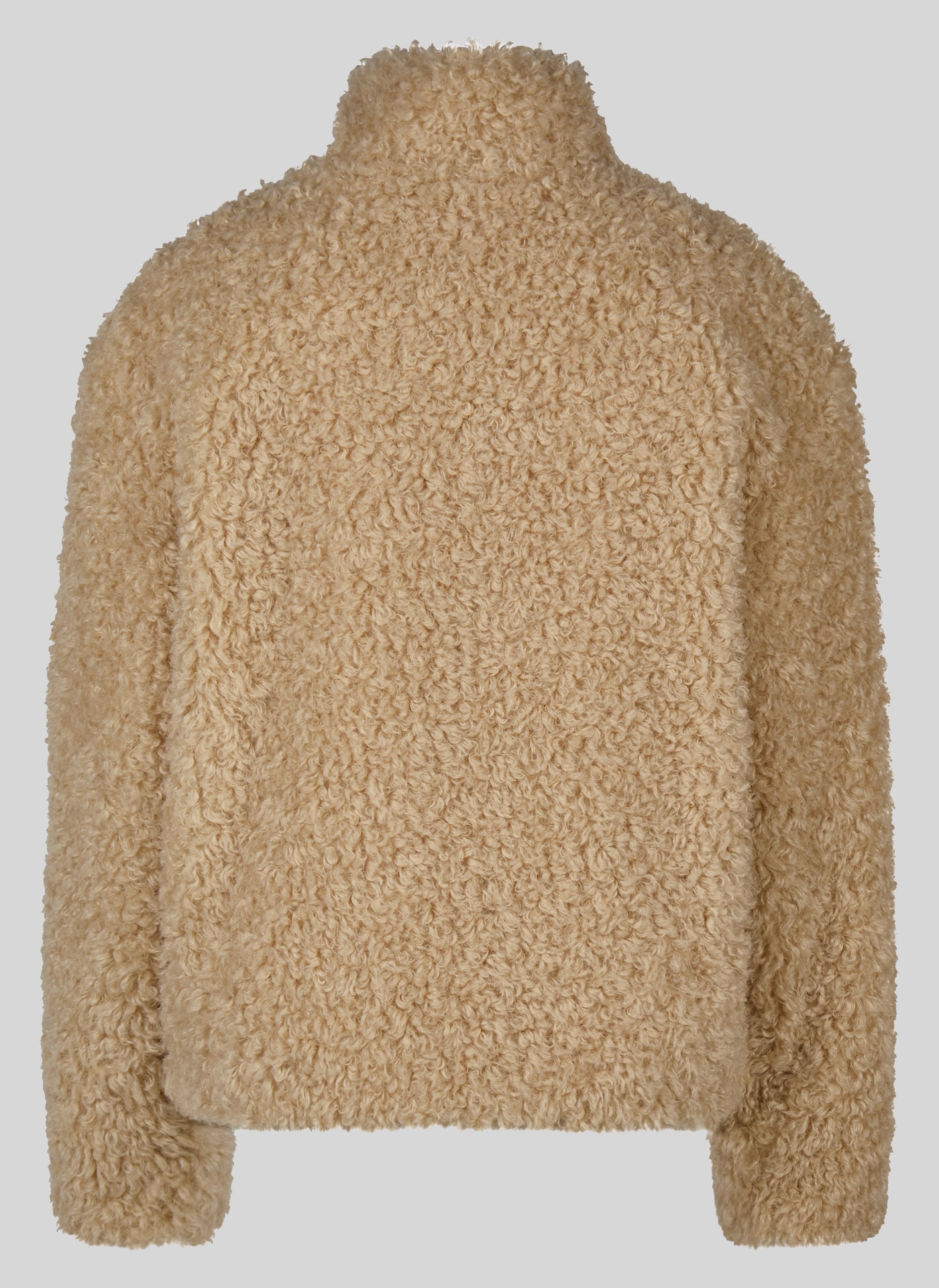 Rabe Veste en fausse fourrure sans capuche aspect peluche teddy et col montant