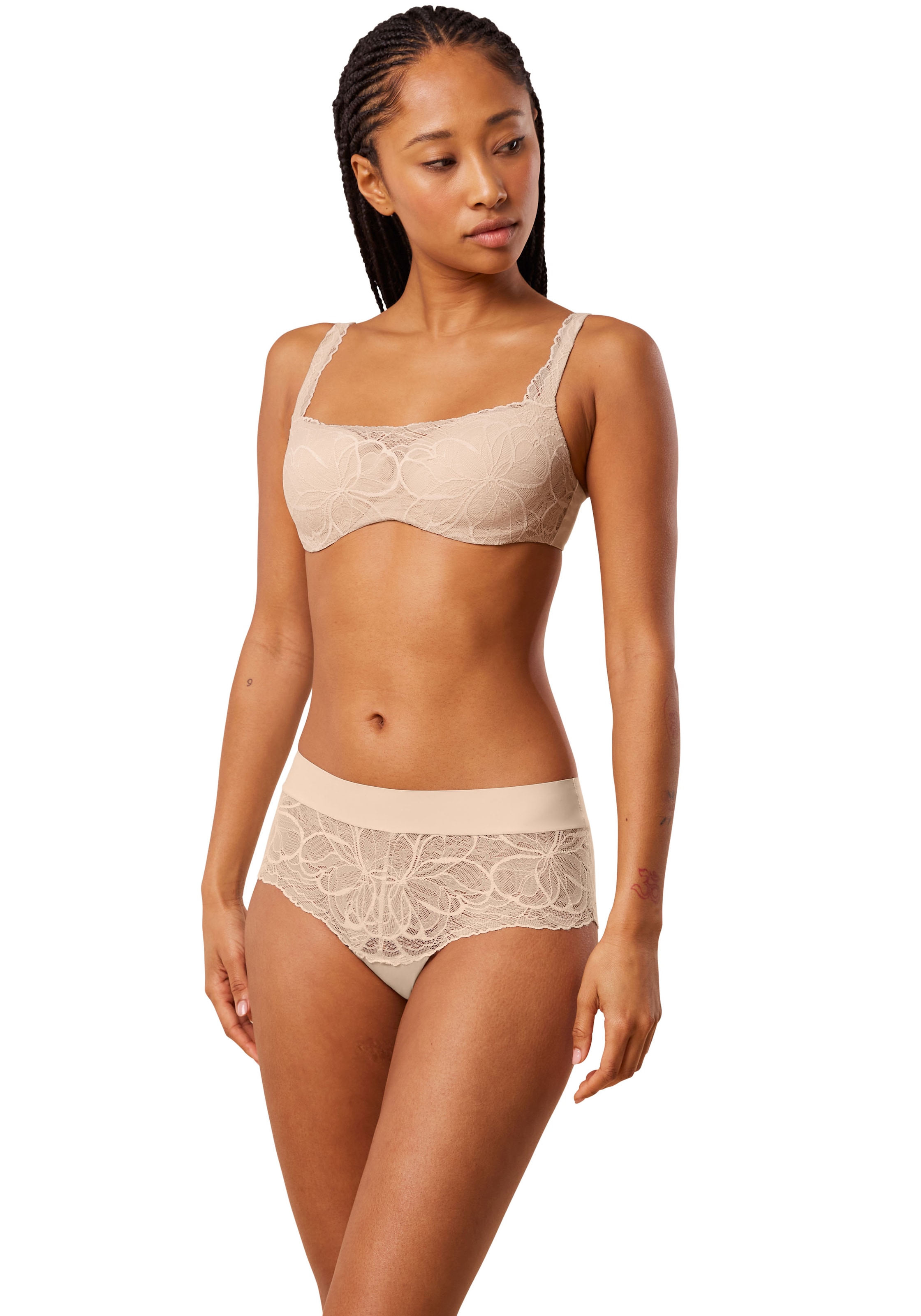 Slip »Body Make-Up Illusion Lace Shorty«, Stretch-Spitze